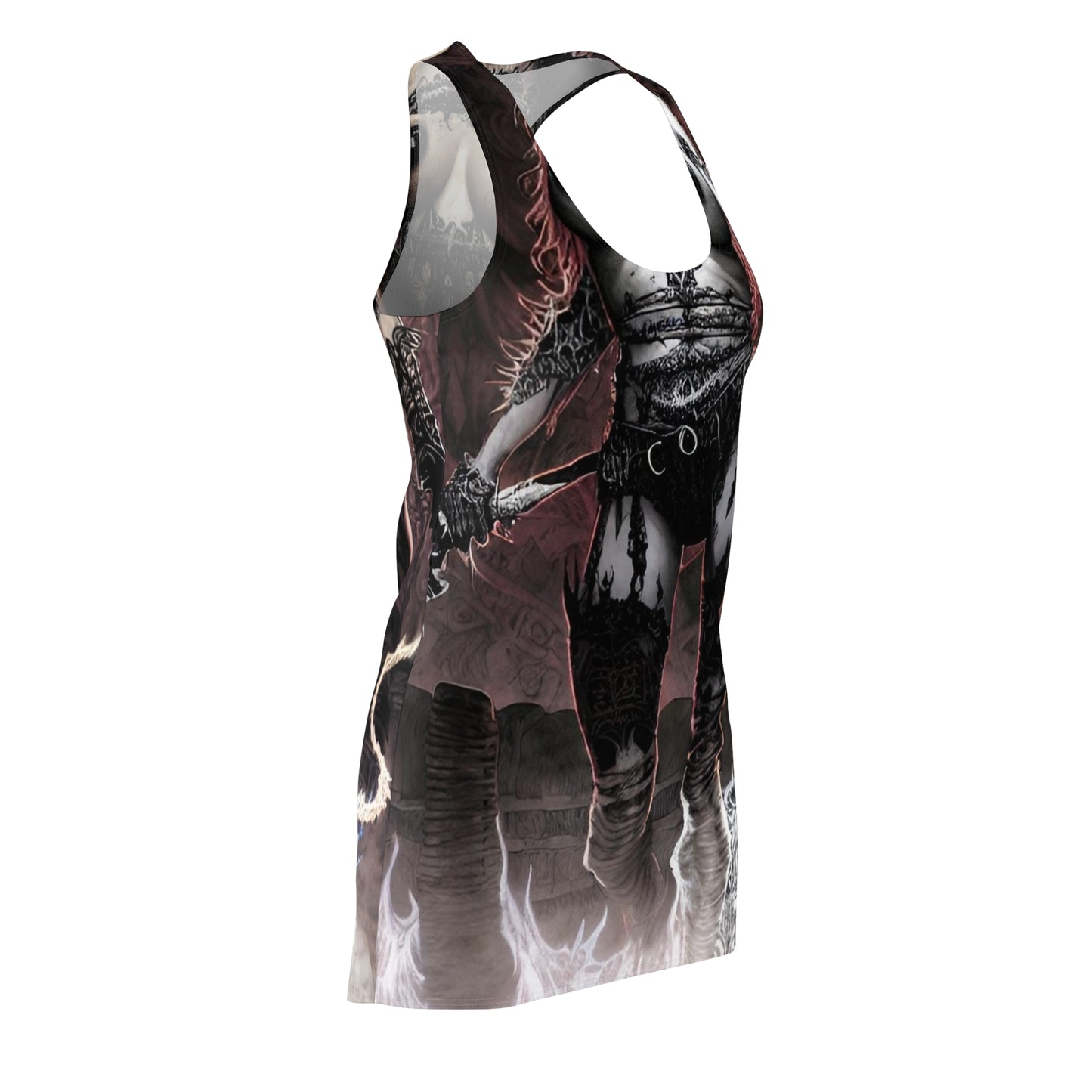 Women's Cut & Sew Racerback Dress (AOP)