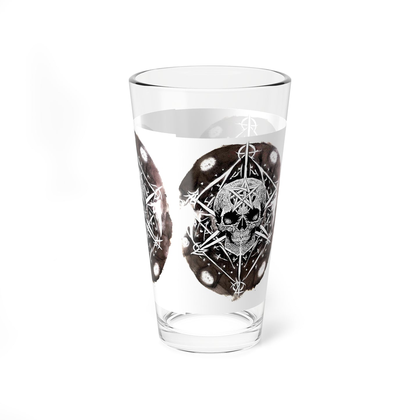 Pentagram Skull Mixing Glass, 16oz