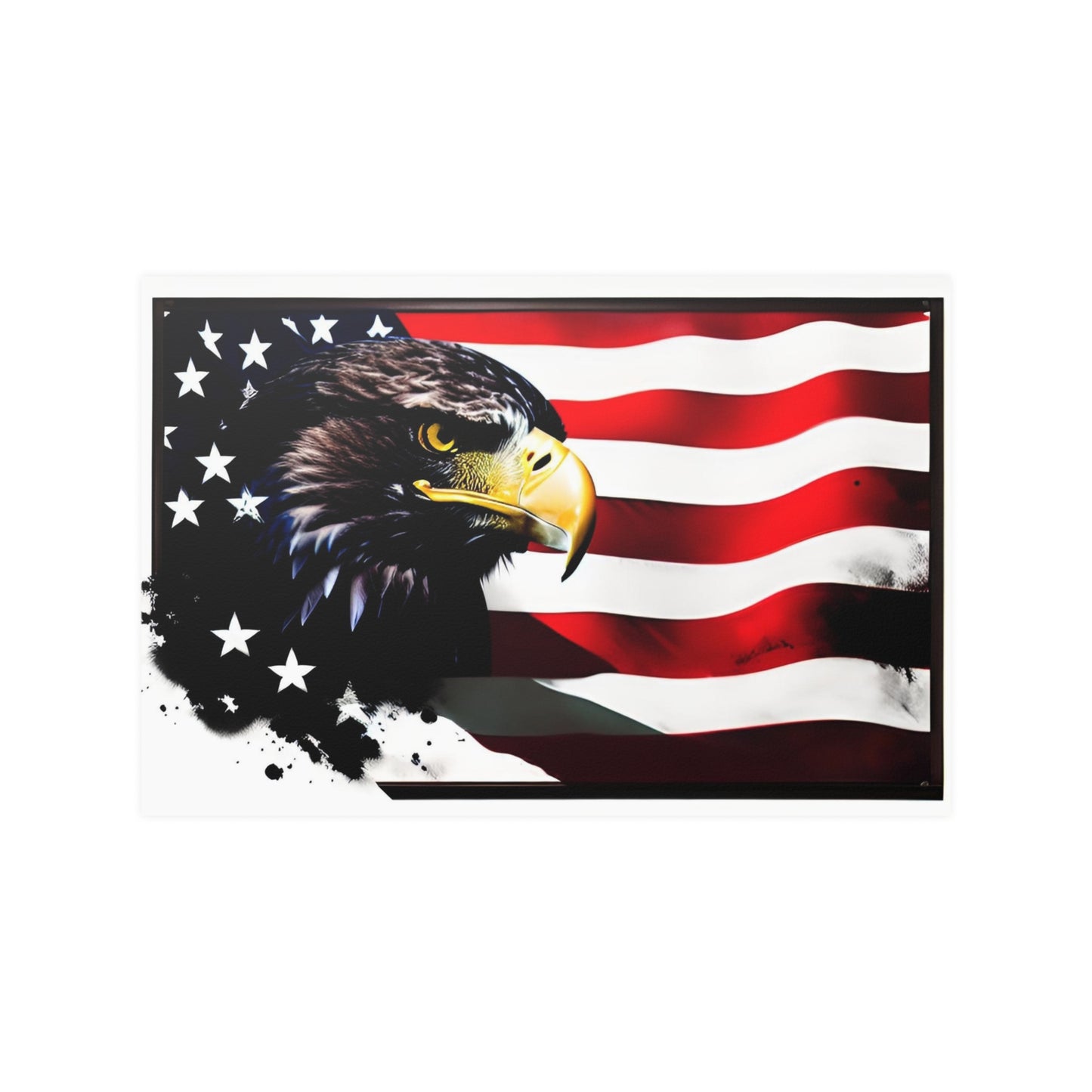 Eagle and flag Satin Posters (210gsm)