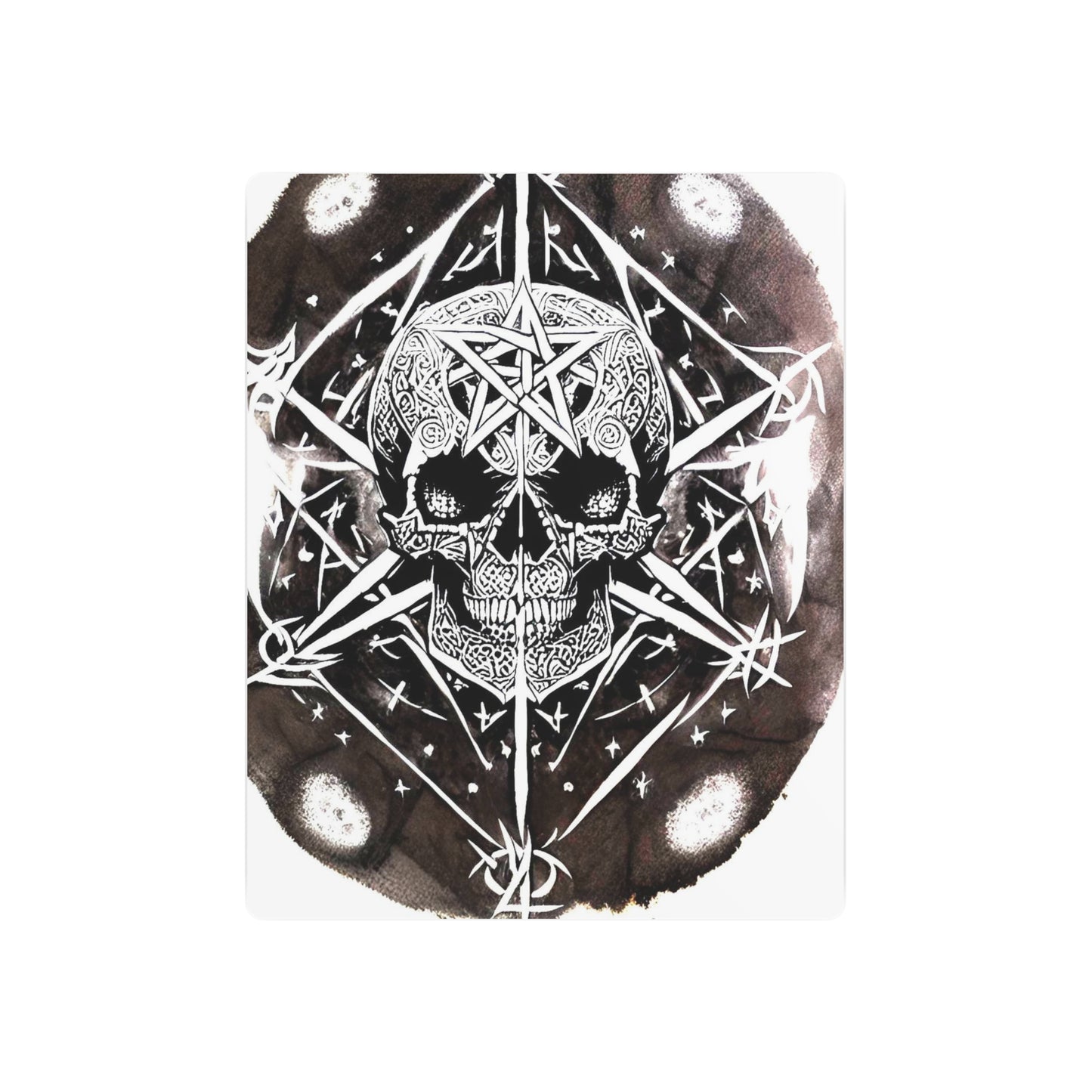 Pentagram Skull Metal Art Sign