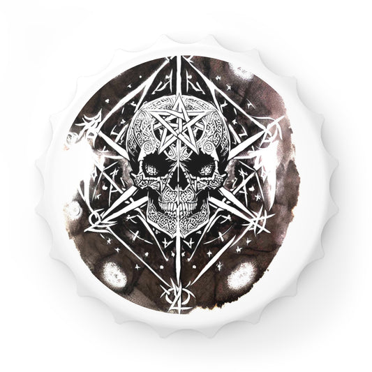 Pentagram Skull Bottle Opener