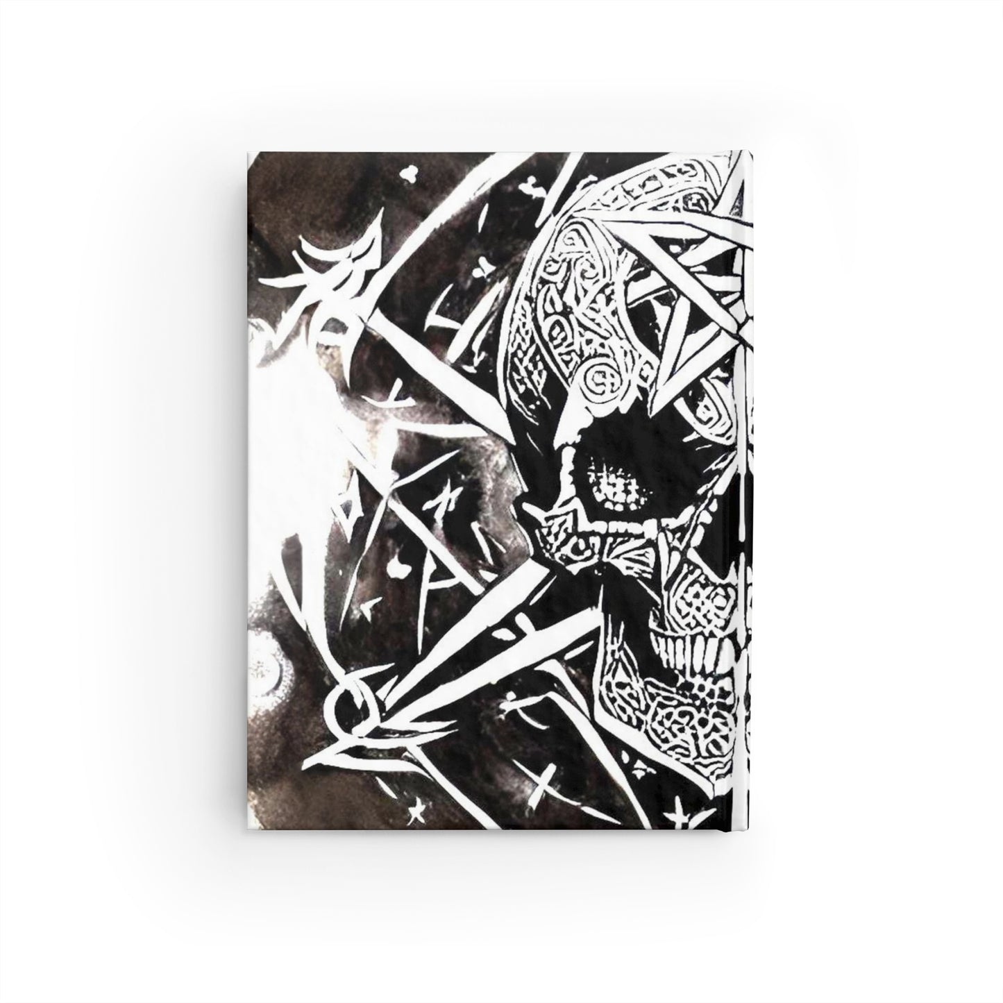 Pentagram Skull Journal - Ruled Line