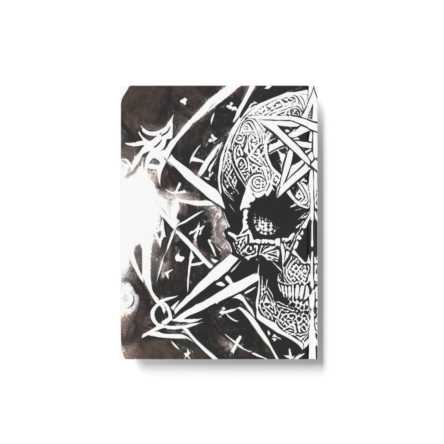 Pentagram Skull Hard Backed Journal