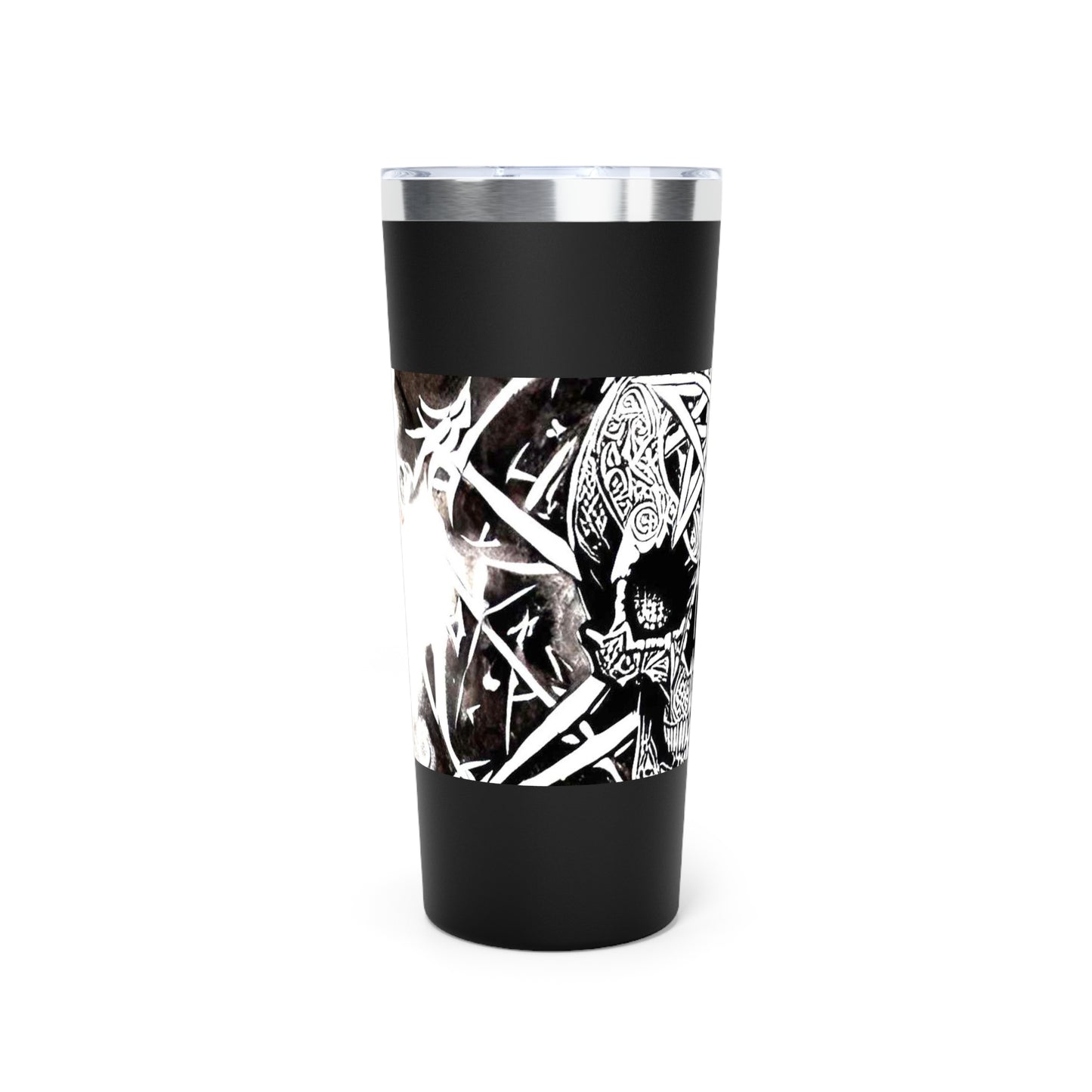 Pentagram Skull Copper Vacuum Insulated Tumbler, 22oz