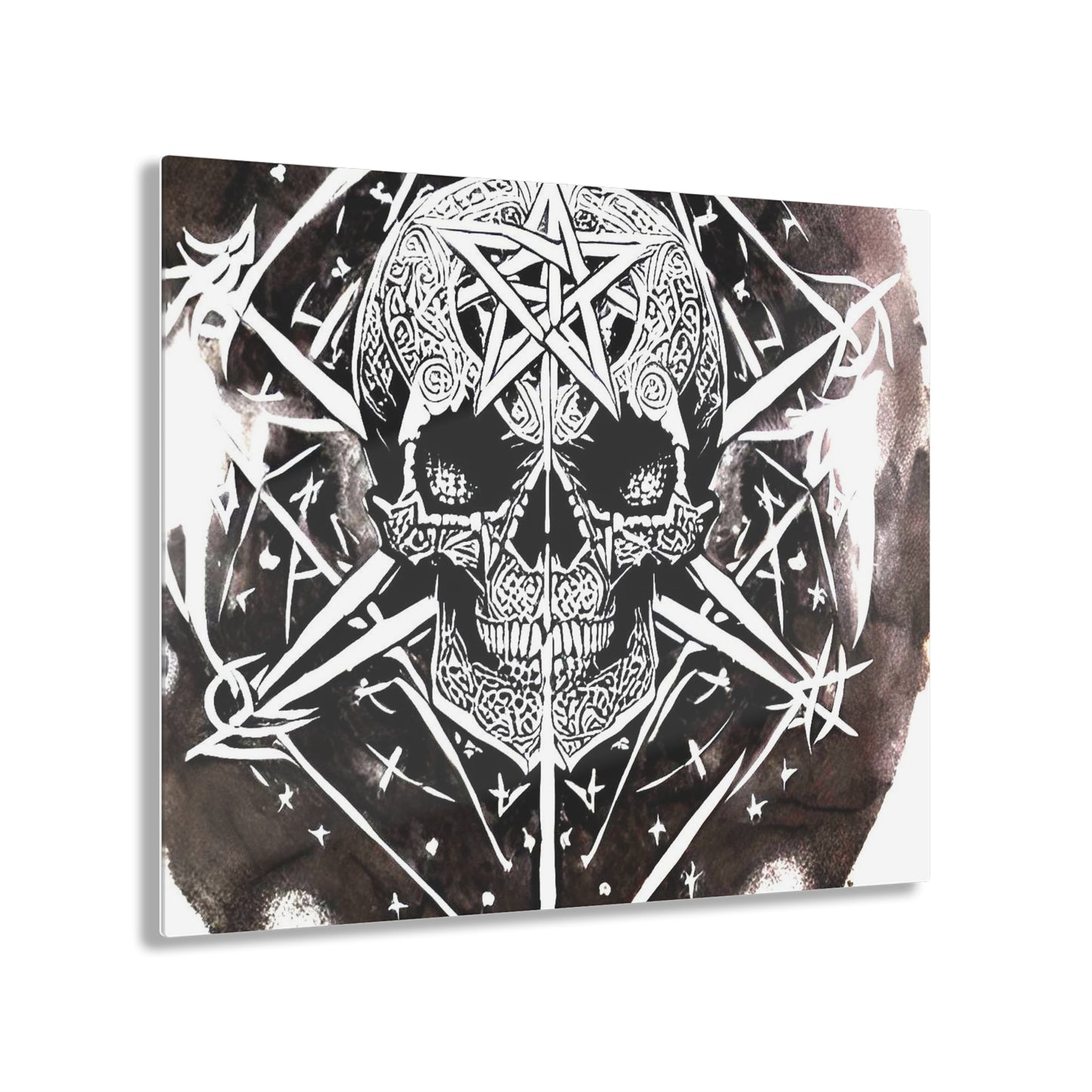 Pentagram Skull Acrylic Prints