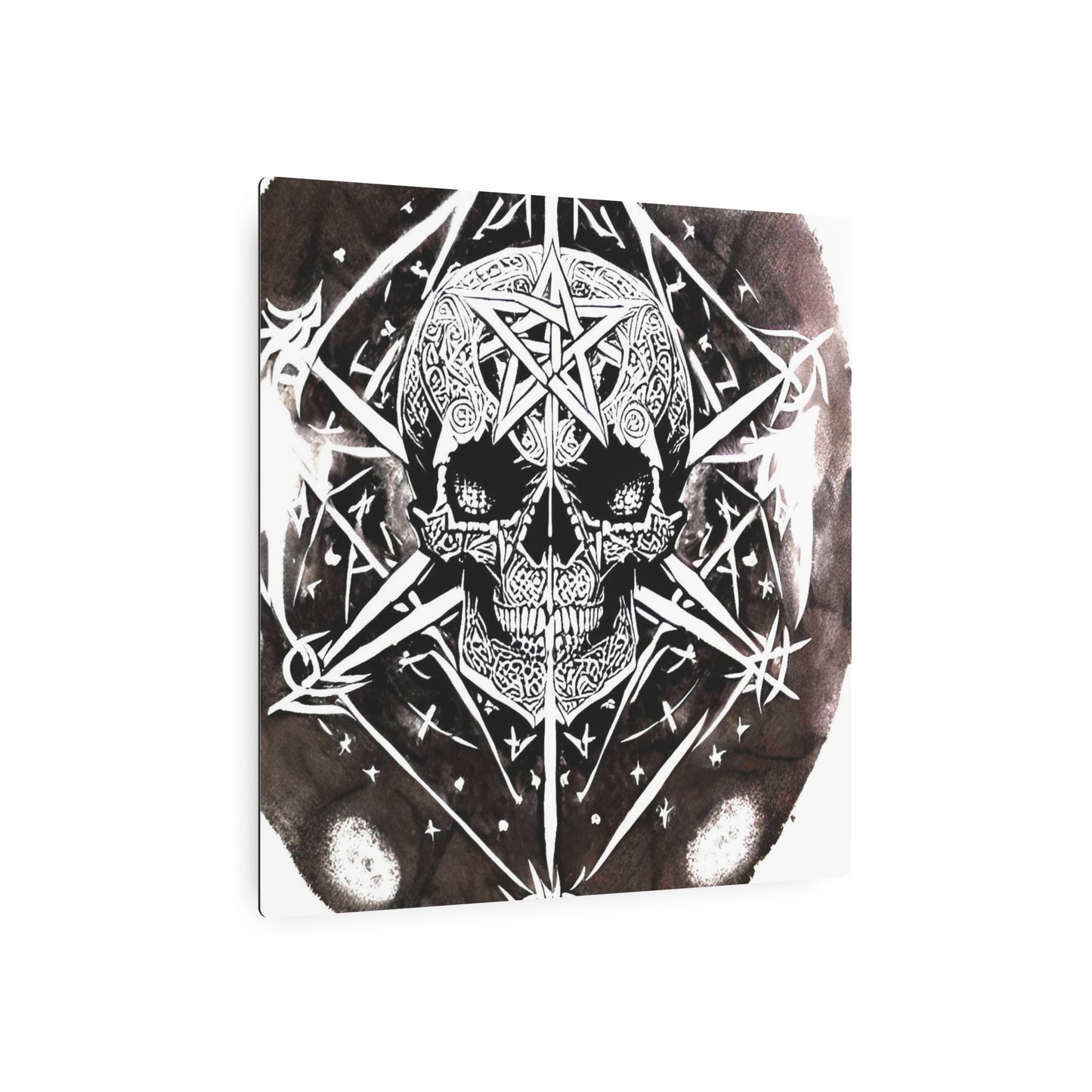 Pentagram Skull Metal Art Sign