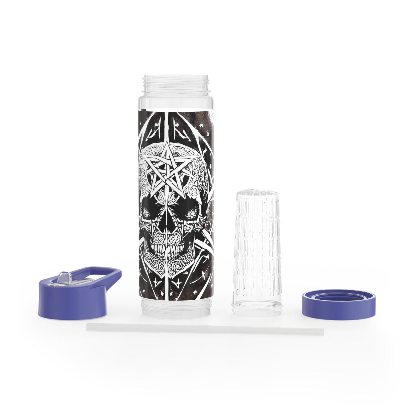 Pentagram Skull Infuser Water Bottle