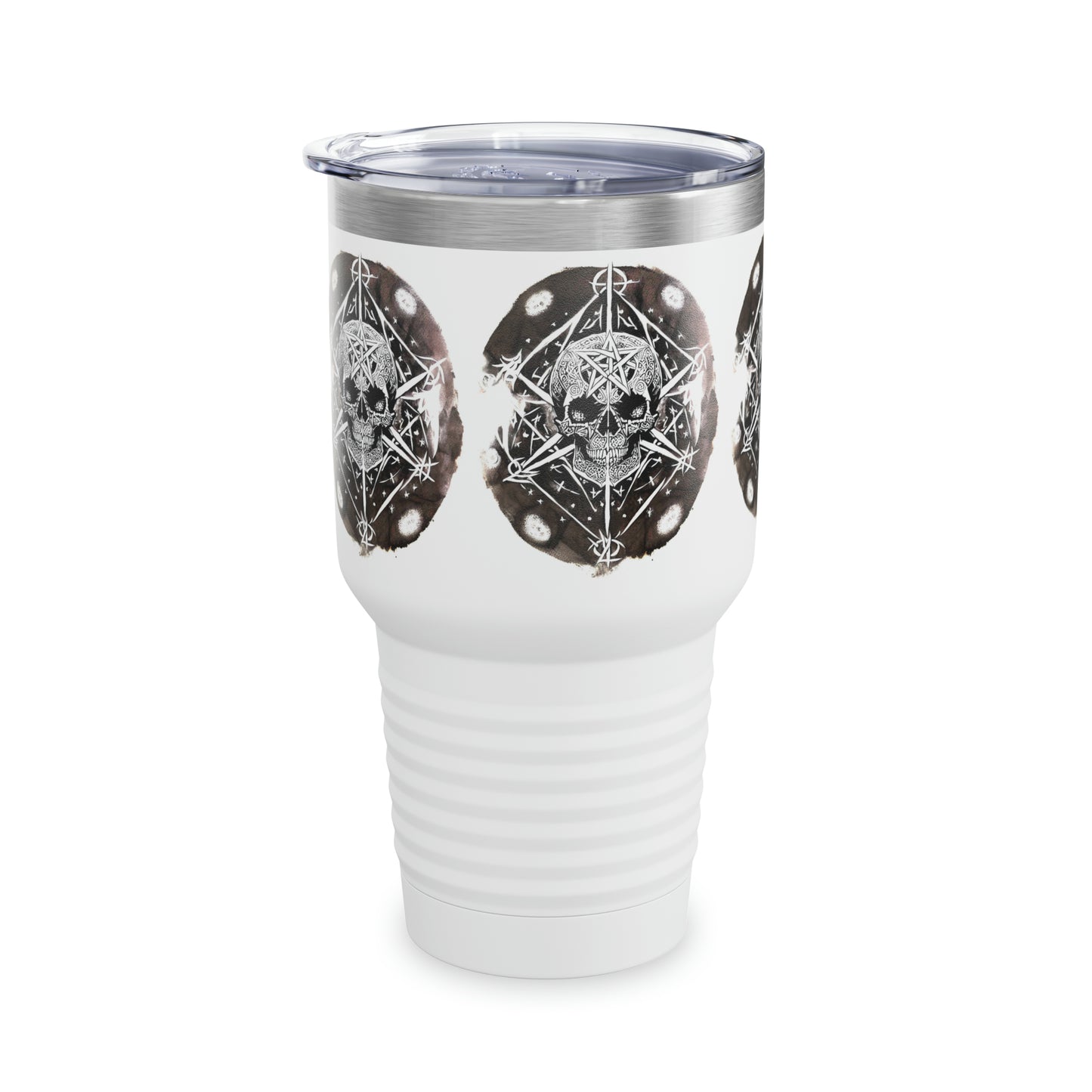 Pentagram Skull Ringneck Tumbler, 30oz