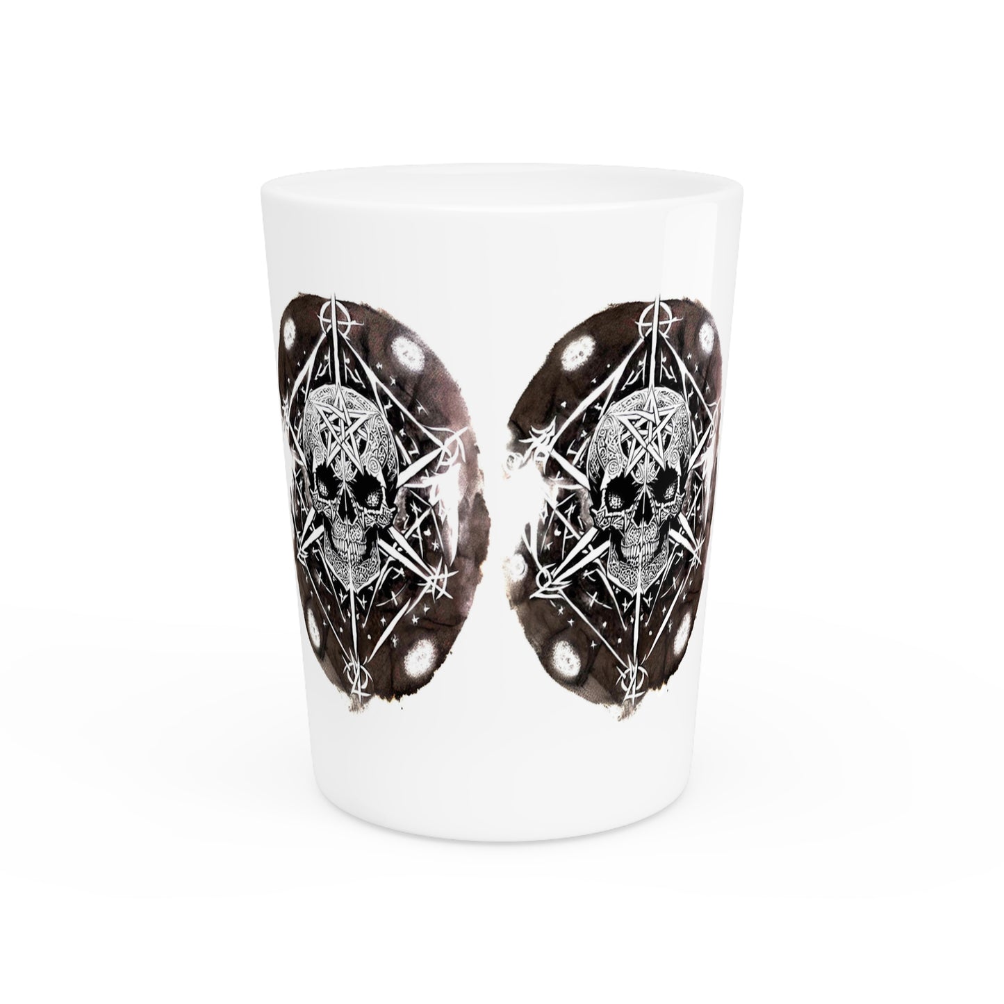 Pentagram Skull Shot Glass