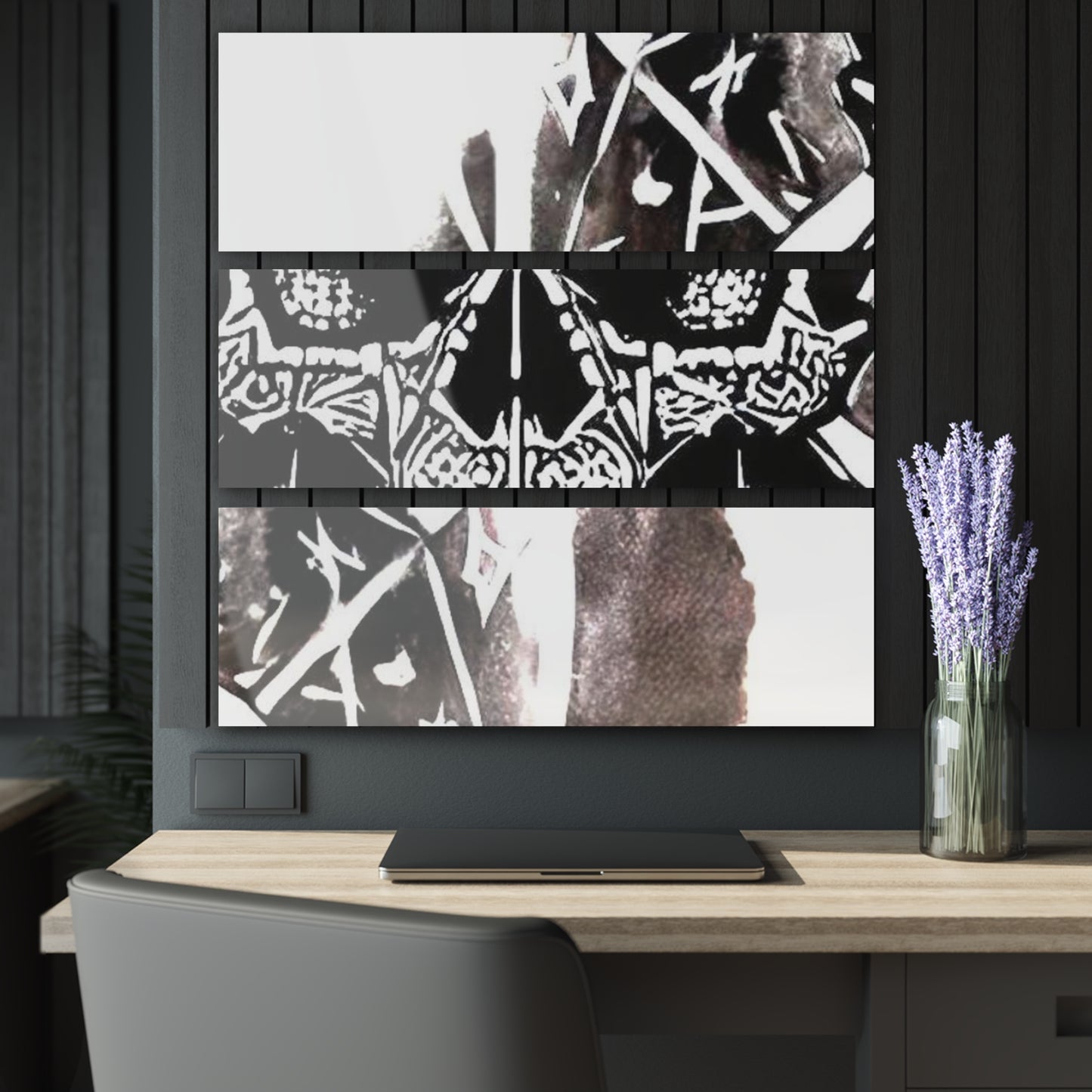 Pentagram Skull Acrylic Prints (Triptych)