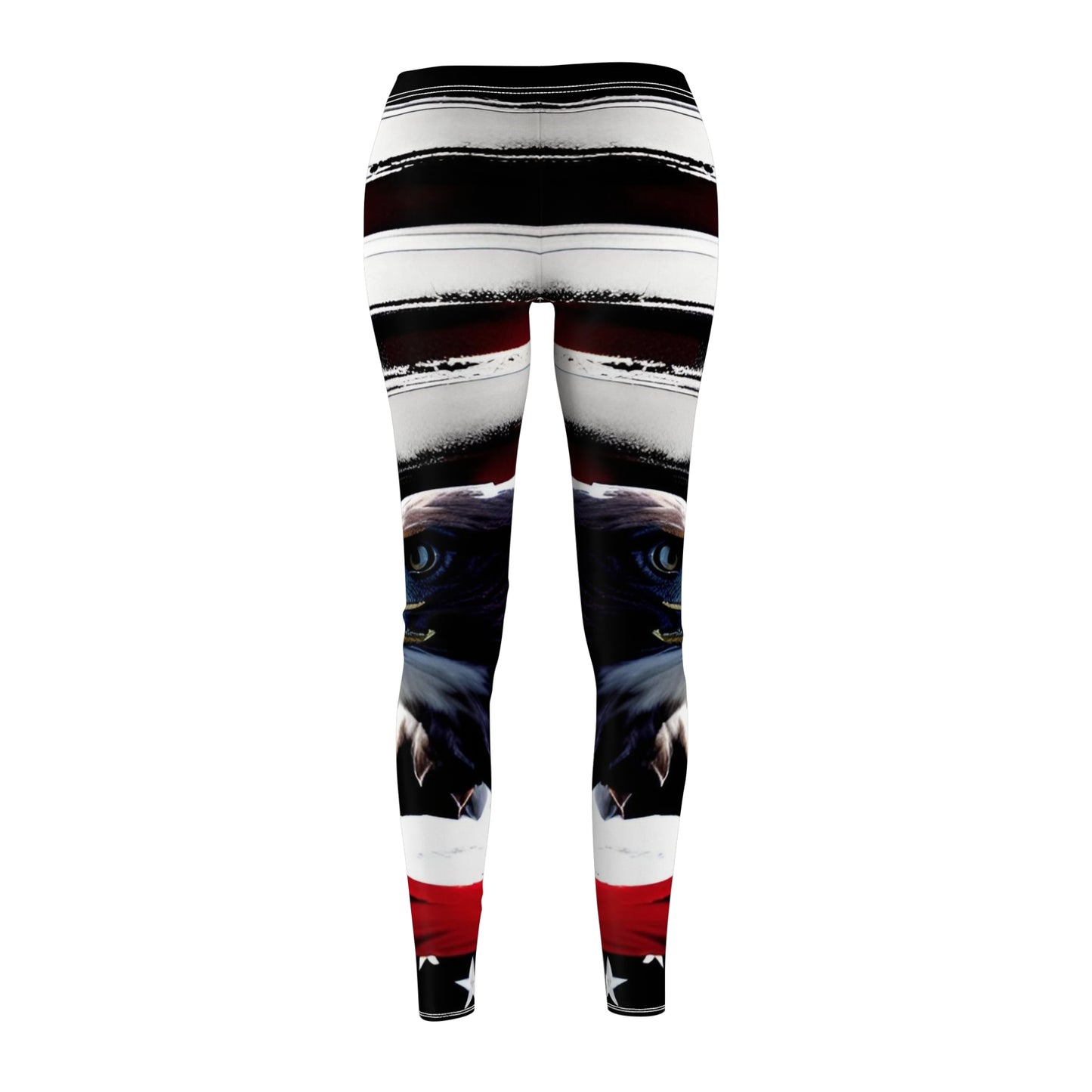 Eagle and Flag Women's Cut & Sew Casual Leggings (AOP)