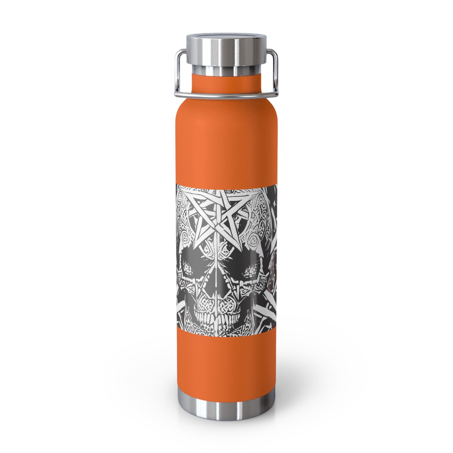 Pentagram Skull Copper Vacuum Insulated Bottle, 22oz