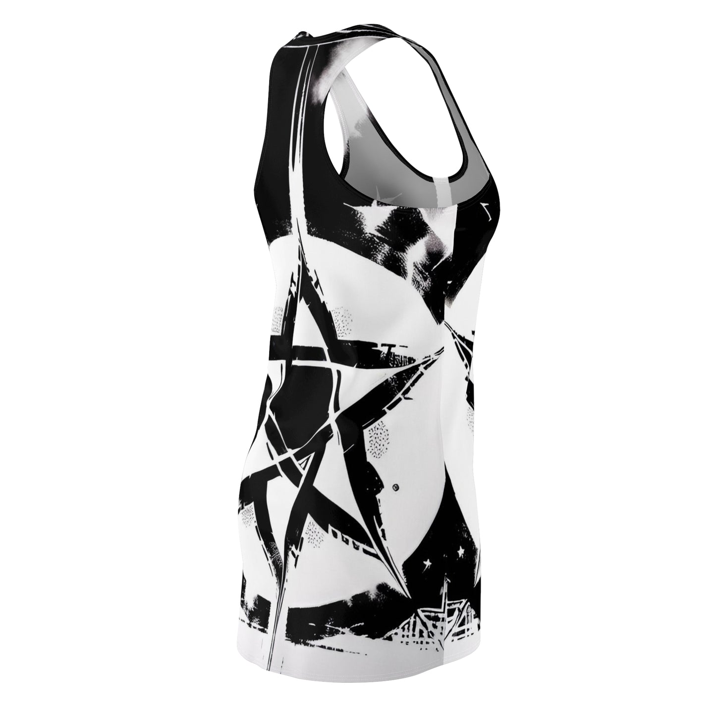 Star Runic Women's Cut & Sew Racerback Dress (AOP)