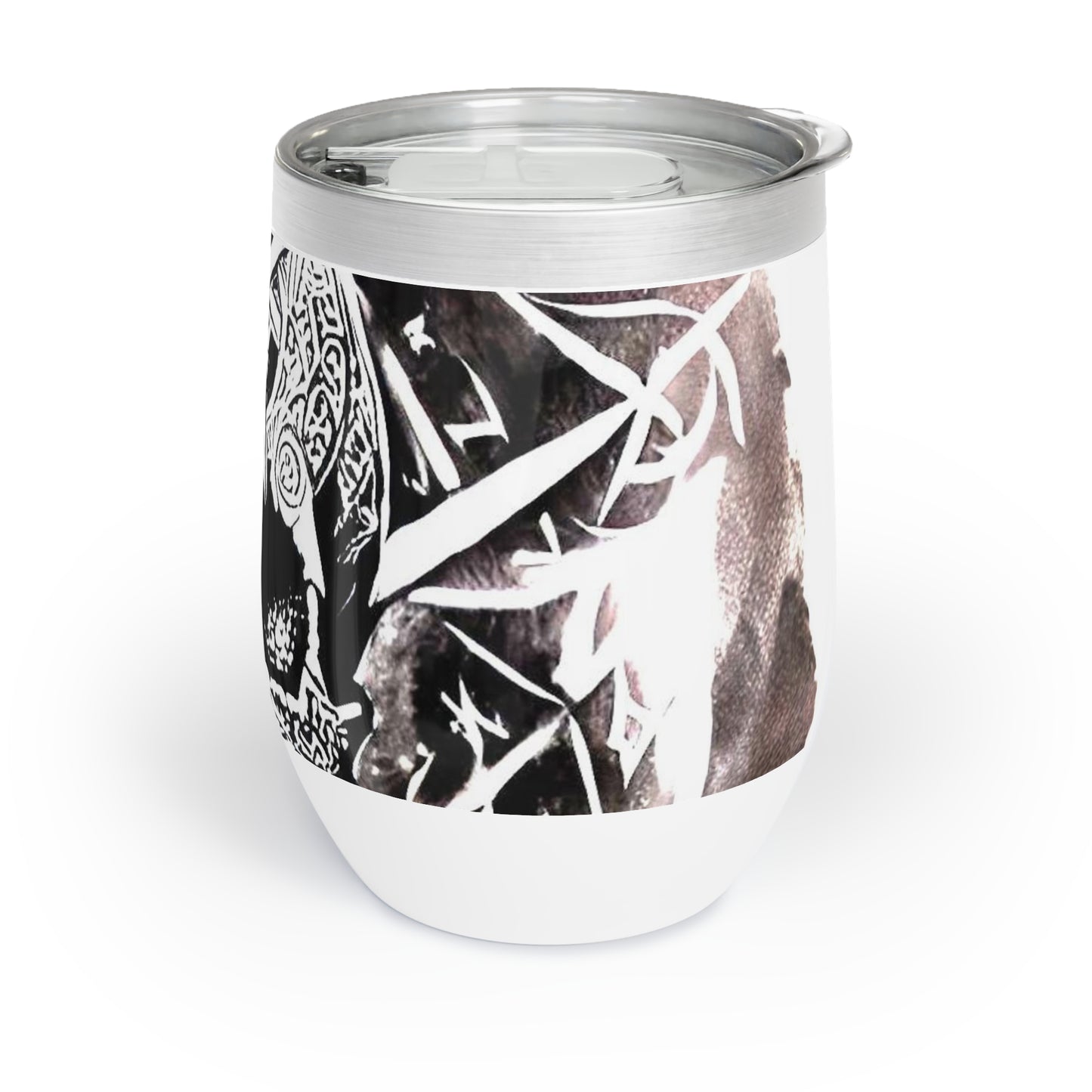 Pentagram Skull Chill Wine Tumbler