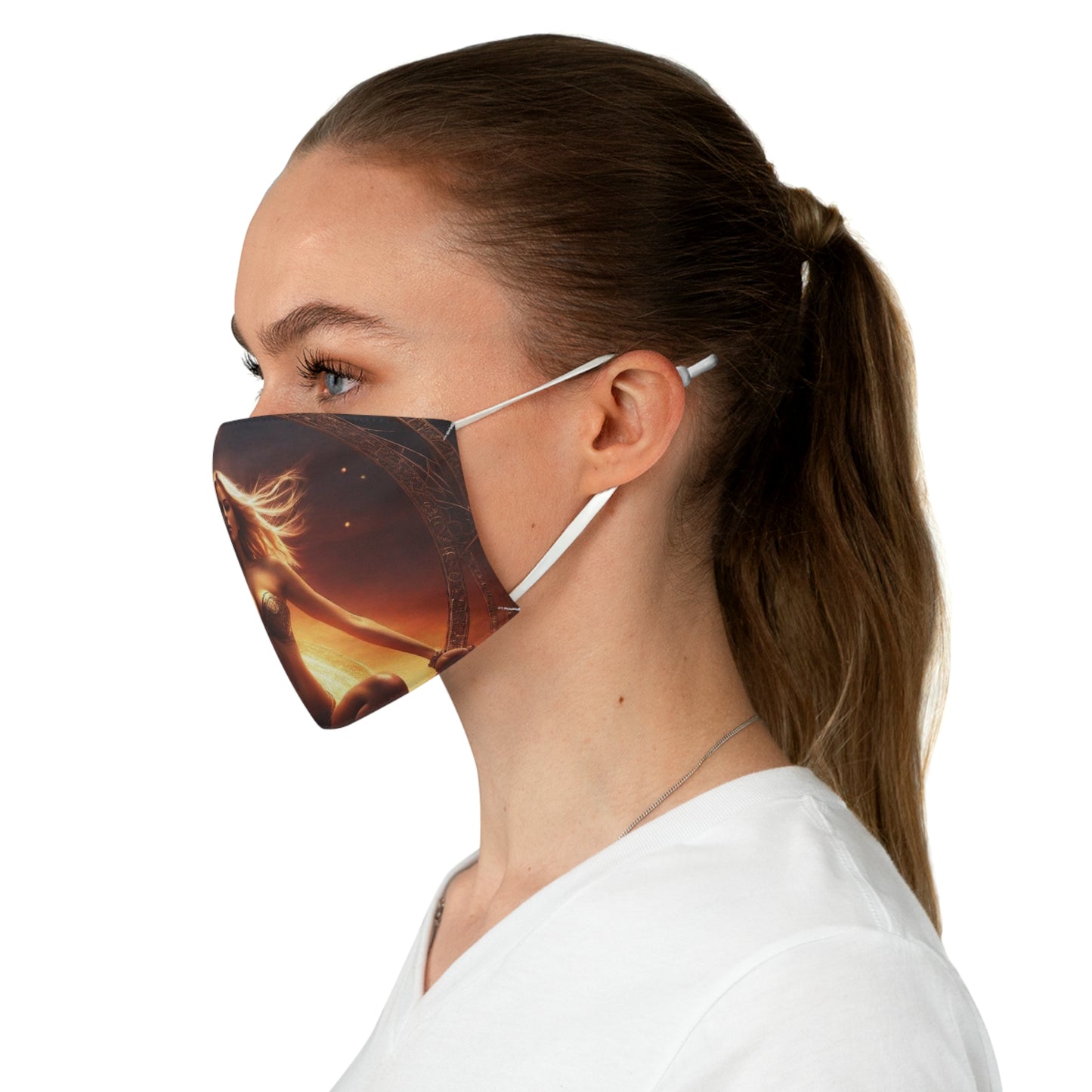 Golden Lady Fabric Face Mask