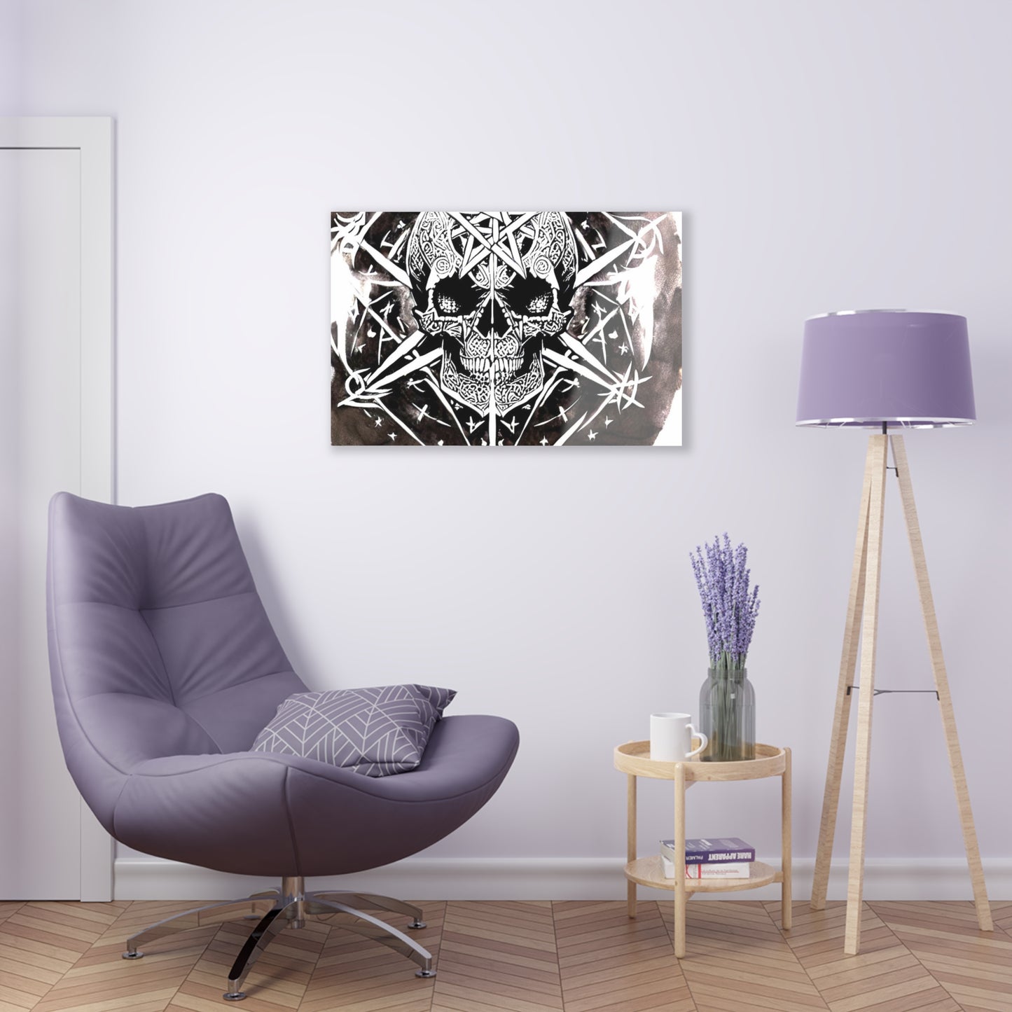 Pentagram Skull Acrylic Prints