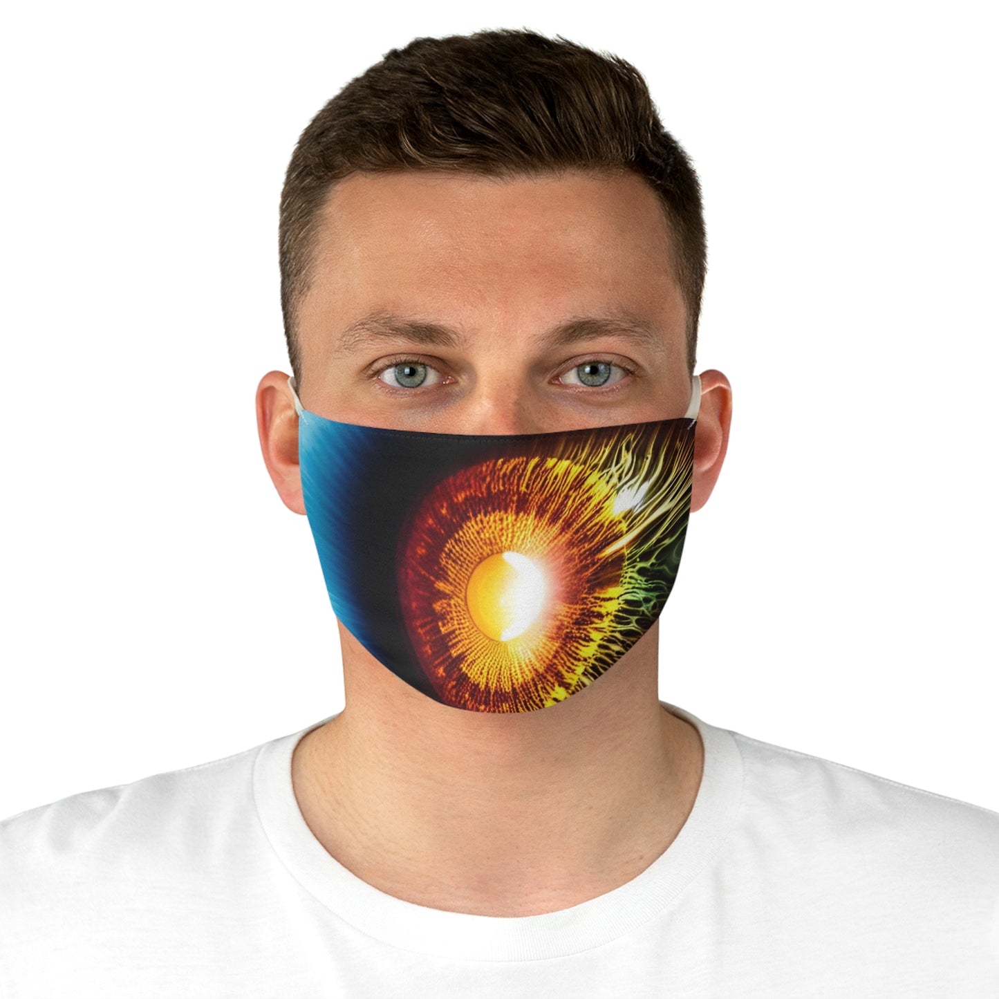 colored eye Fabric Face Mask