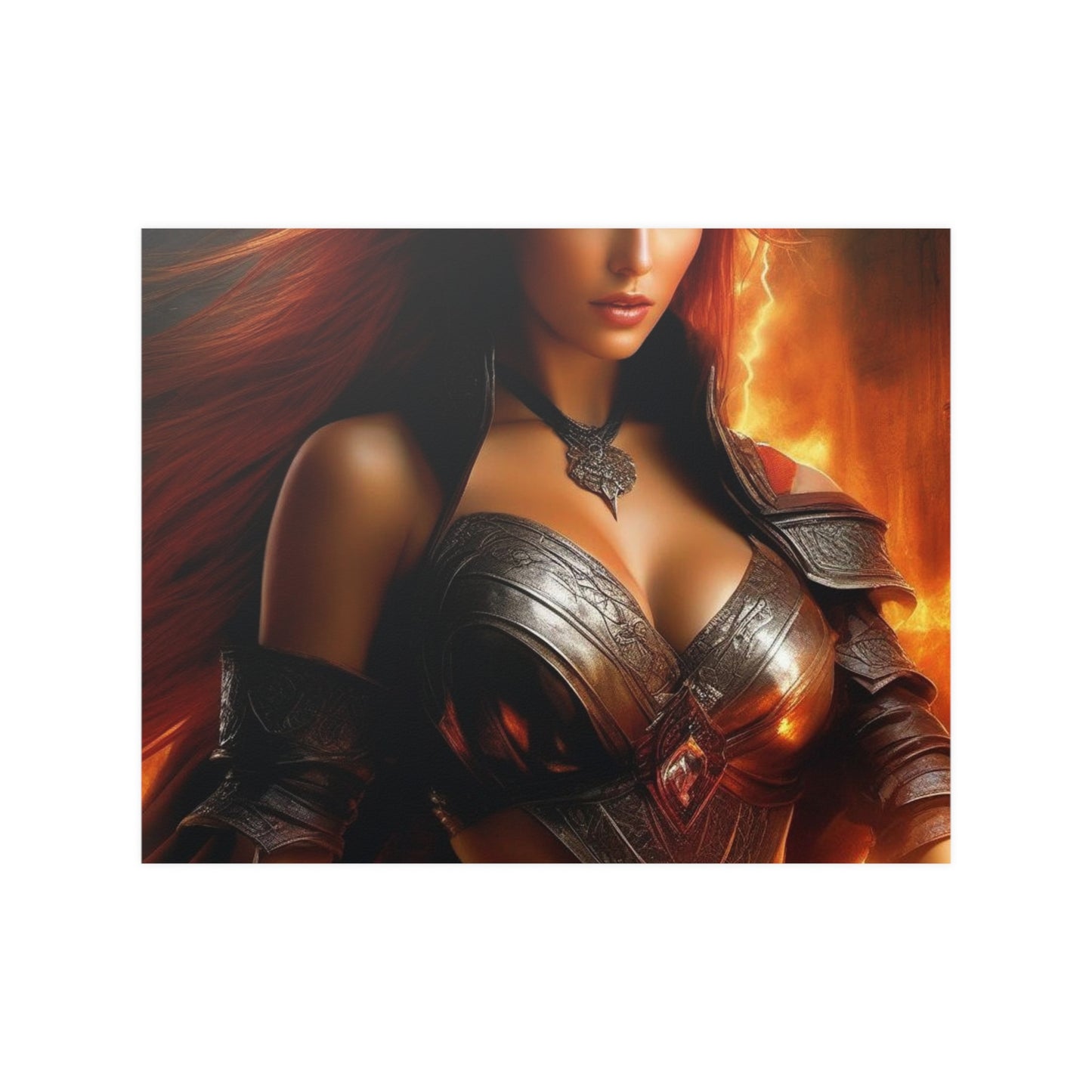 Fire warrior Satin Posters (210gsm)