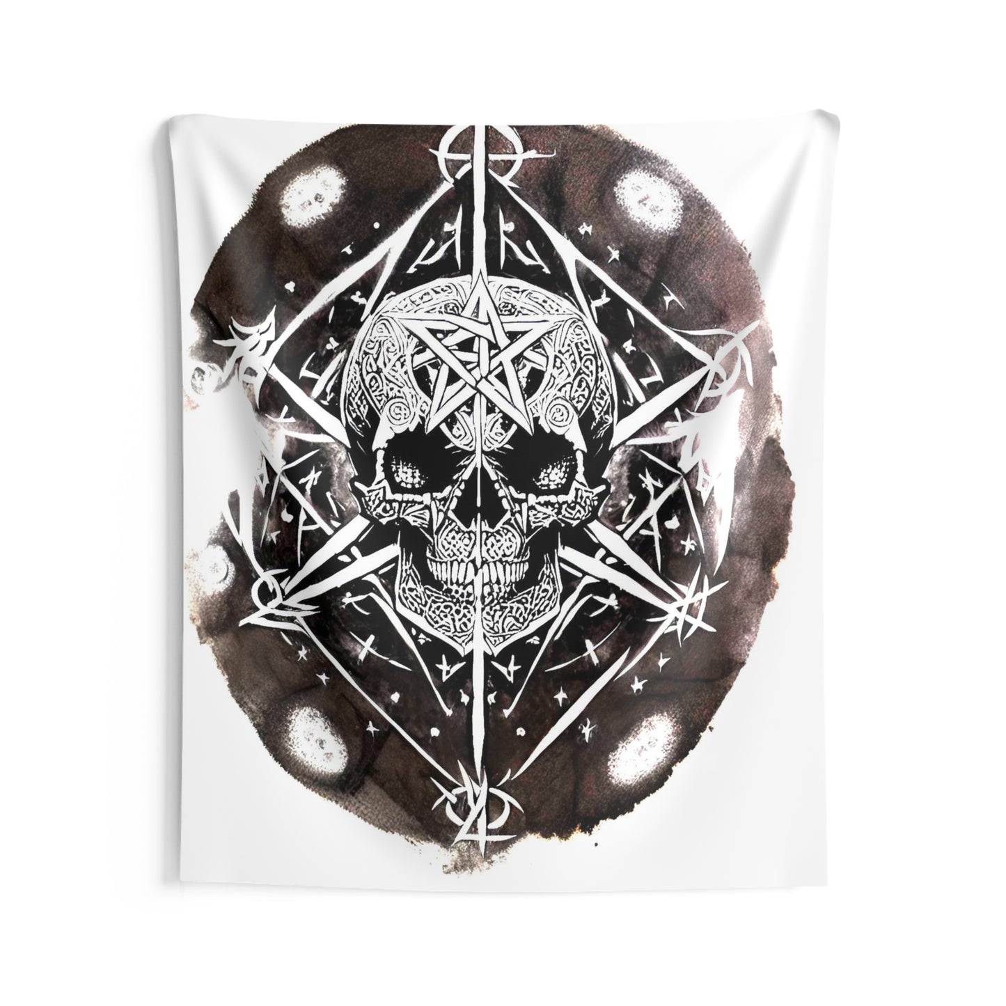 Pentagram Skull Indoor Wall Tapestries