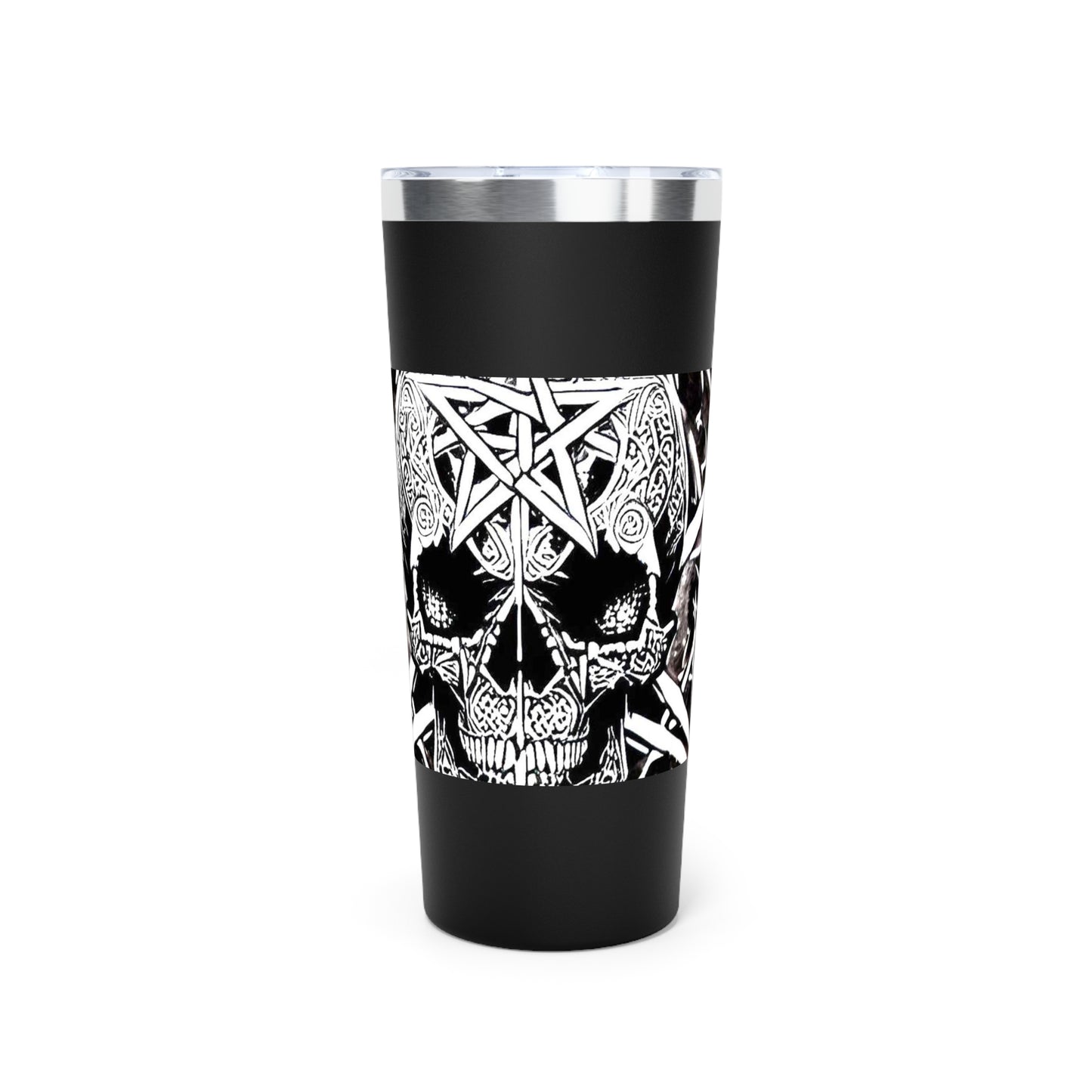 Pentagram Skull Copper Vacuum Insulated Tumbler, 22oz