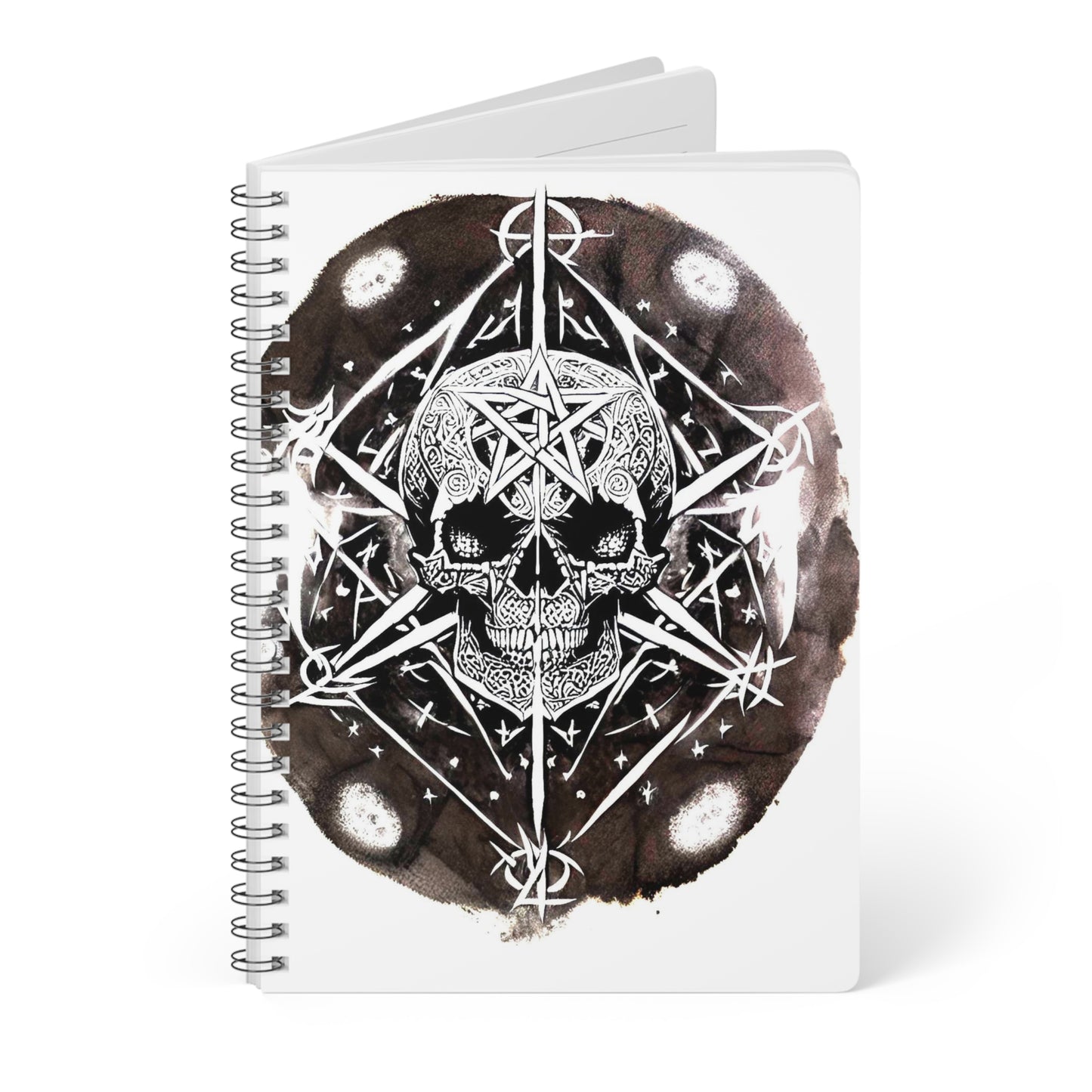 Pentagram Skull  Softcover Notebook, A5