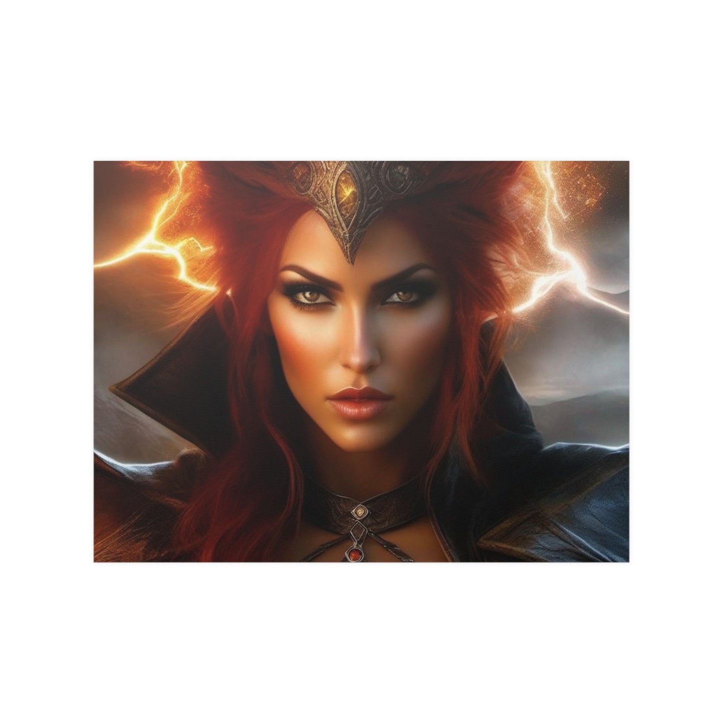 Redheaded Lightning Queen Satin Posters (210gsm)