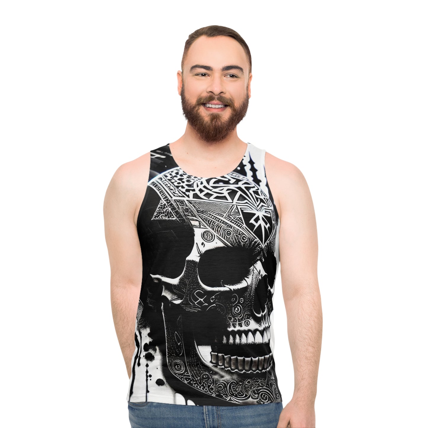 Skull Ink Unisex Tank Top (AOP)