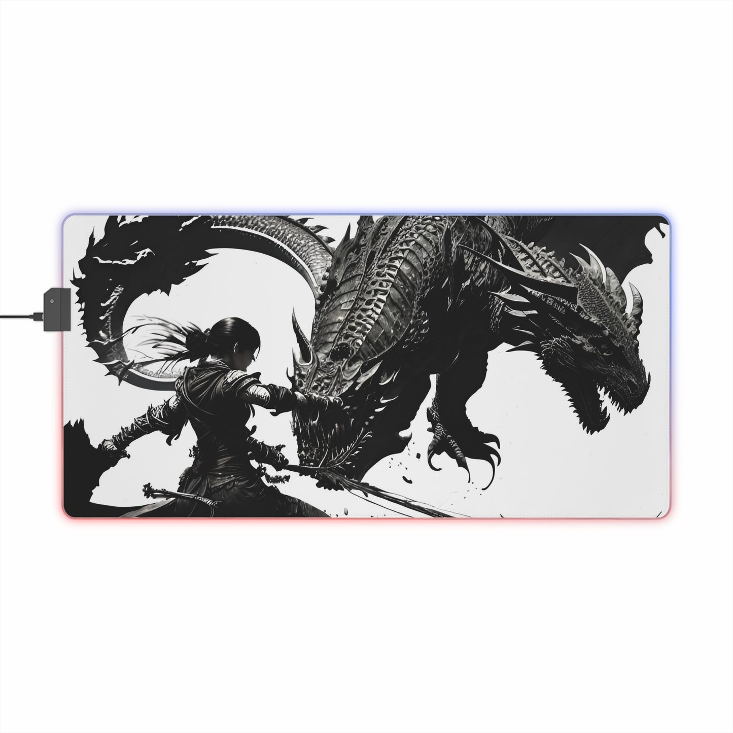 Anime Dragon LED Gaming Mouse Pad