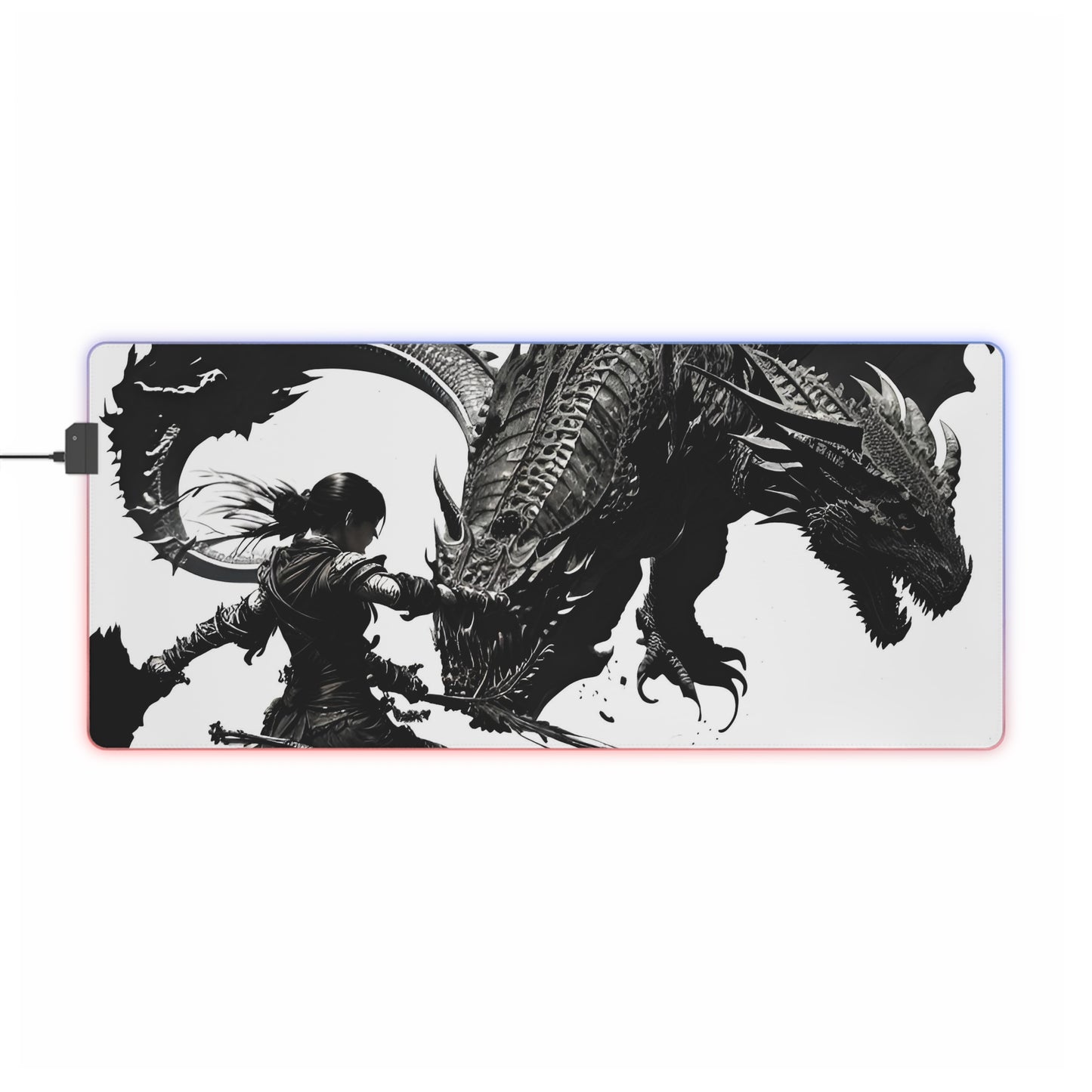 Anime Dragon LED Gaming Mouse Pad