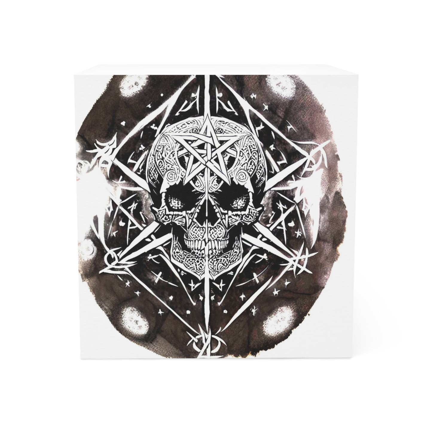 Pentagram Skull Note Cube