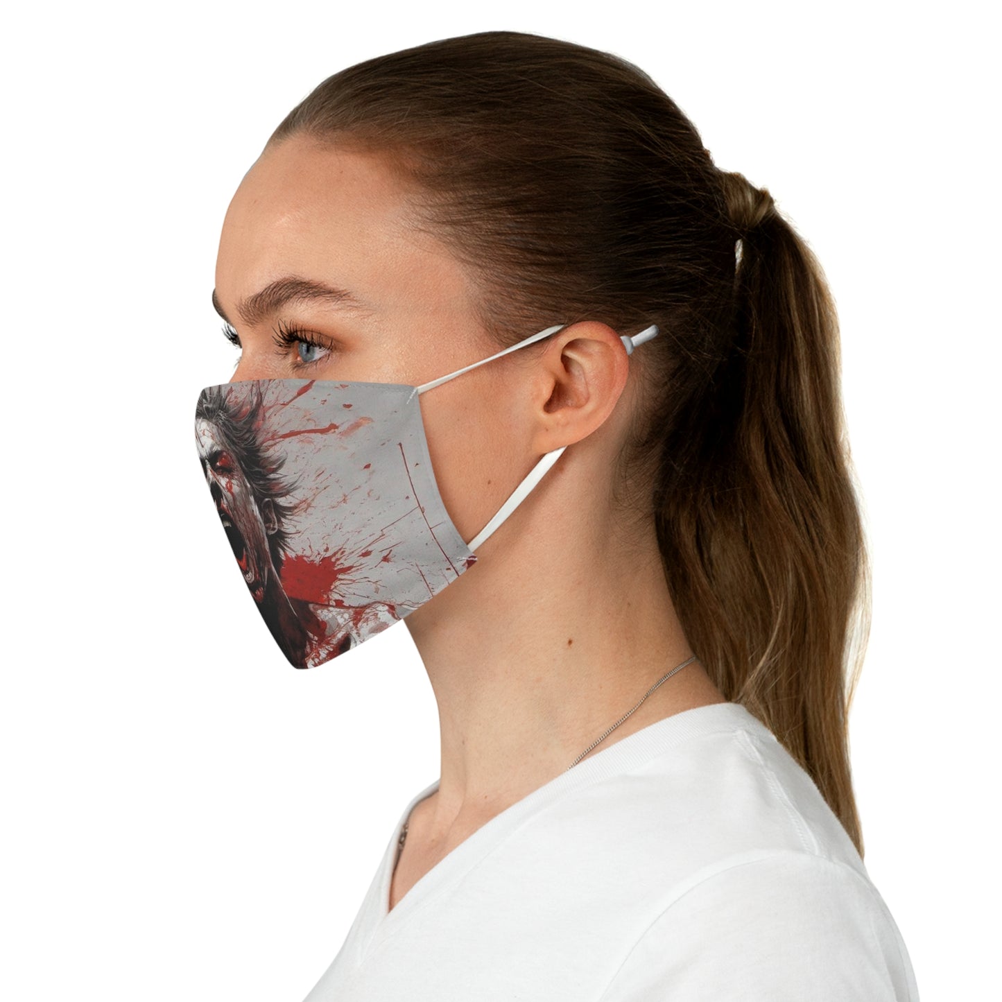 Bloody Scream Fabric Face Mask