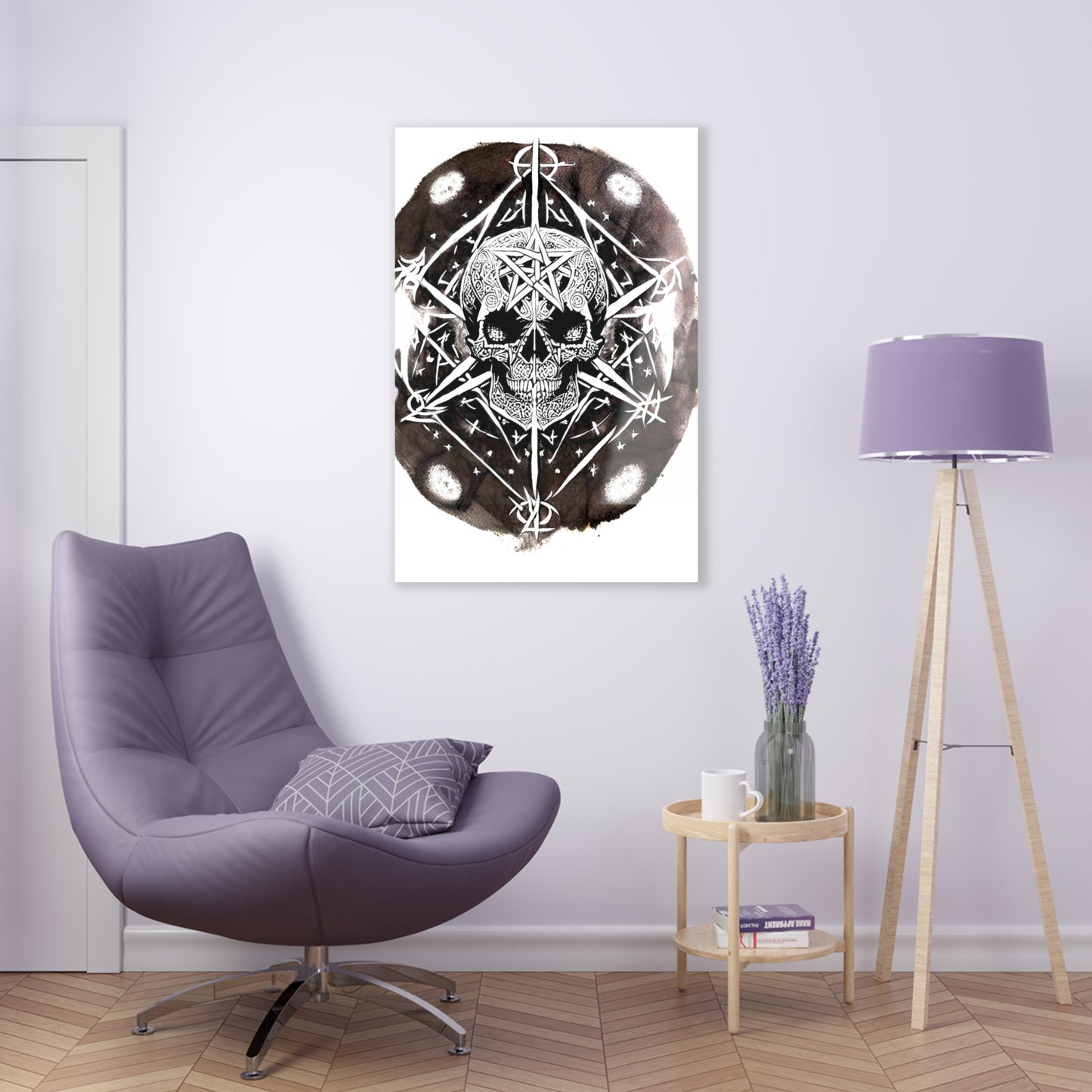 Pentagram Skull Acrylic Prints