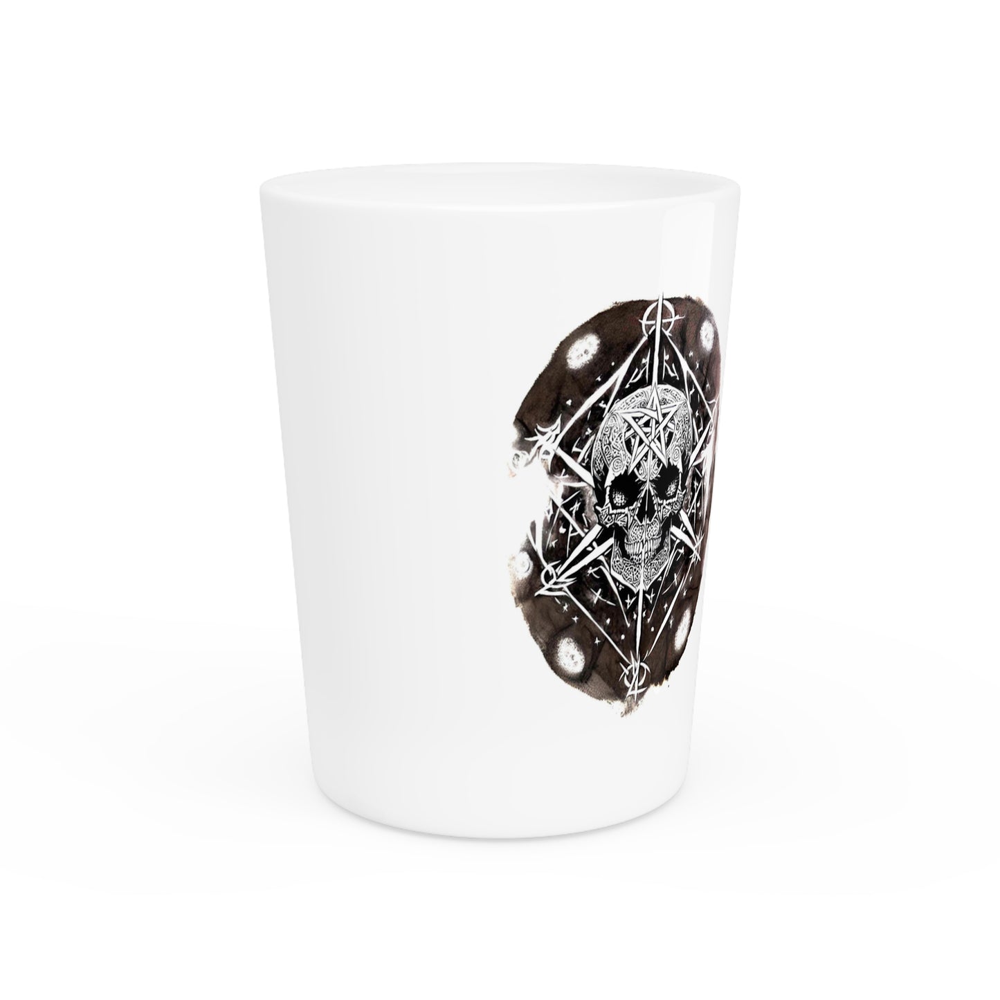 Pentagram Skull Shot Glass