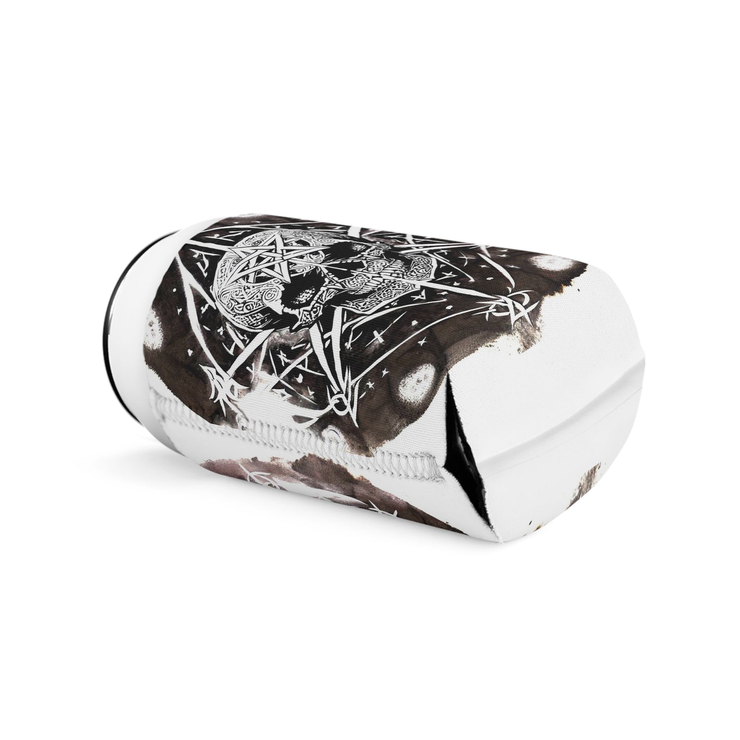 Pentagram Skull Can Cooler Sleeve