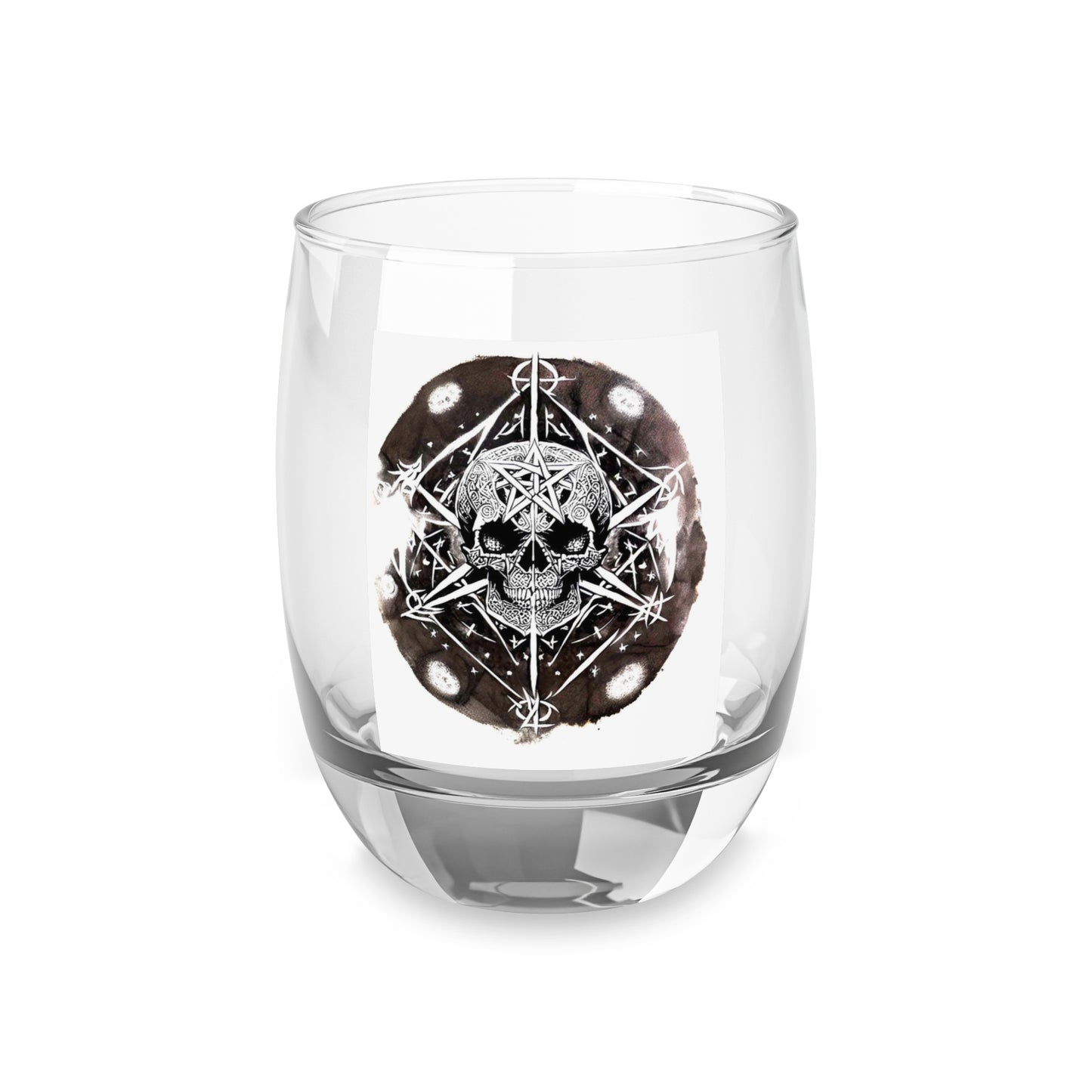 Pentagram Skull Whiskey Glass