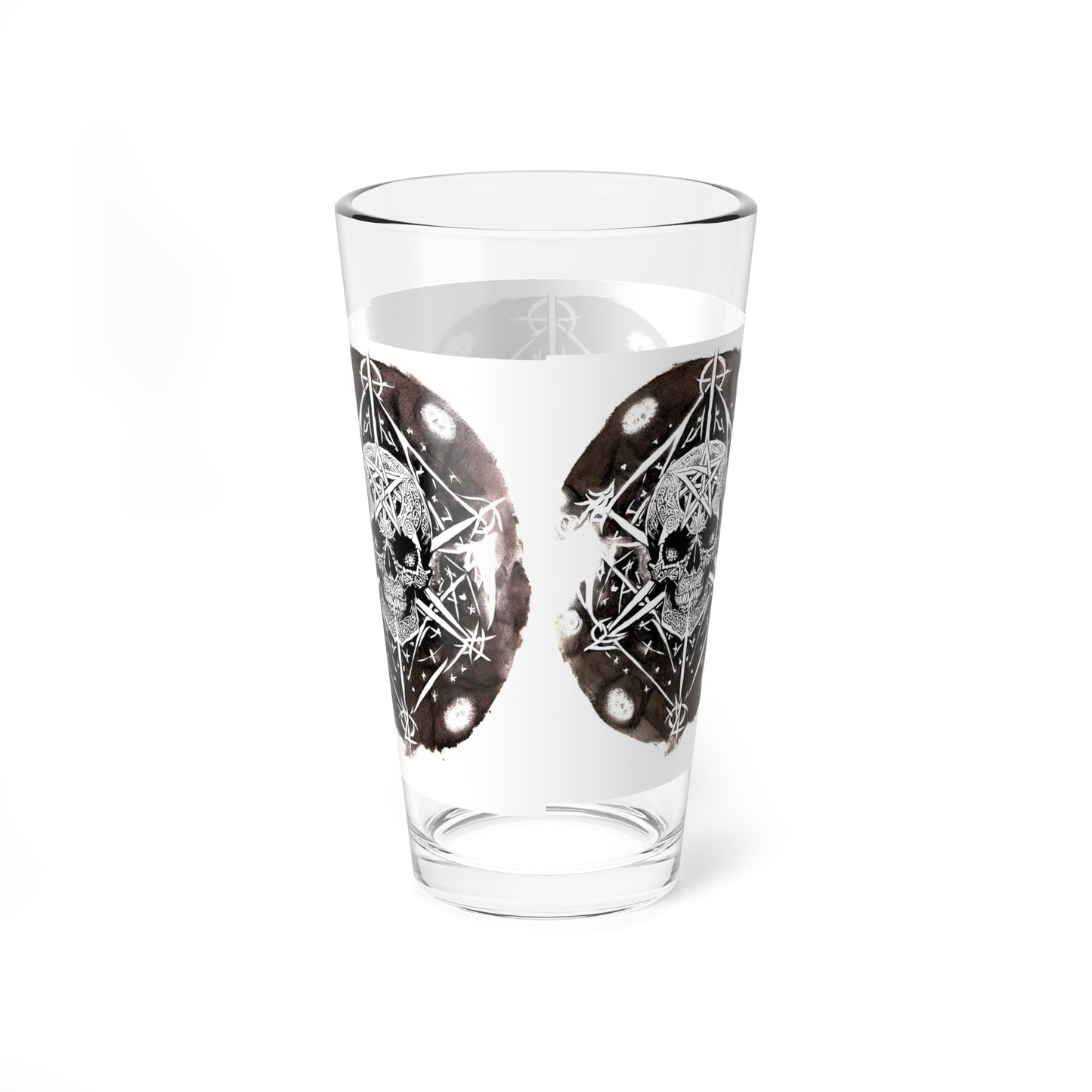 Pentagram Skull Mixing Glass, 16oz