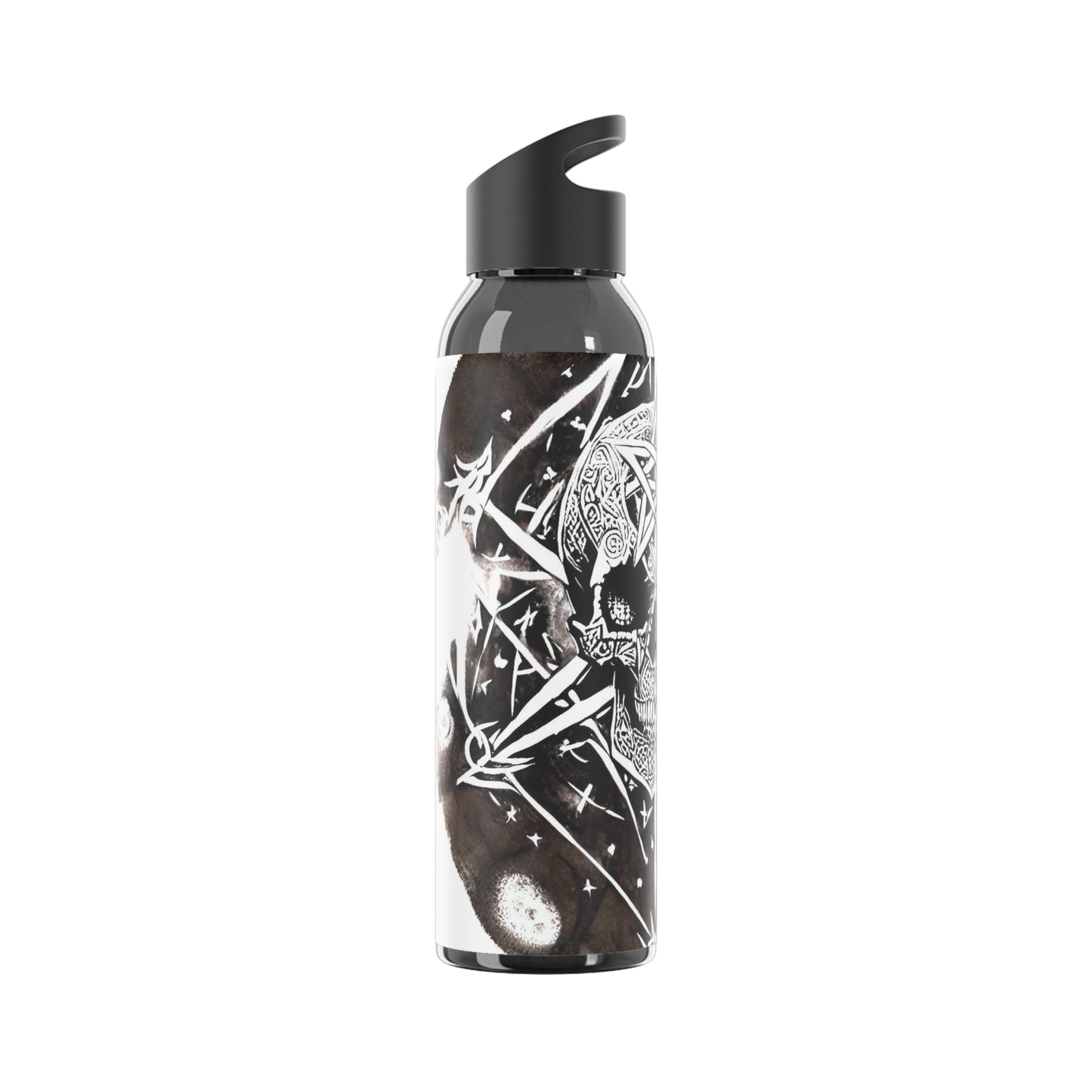 Pentagram Skull Sky Water Bottle