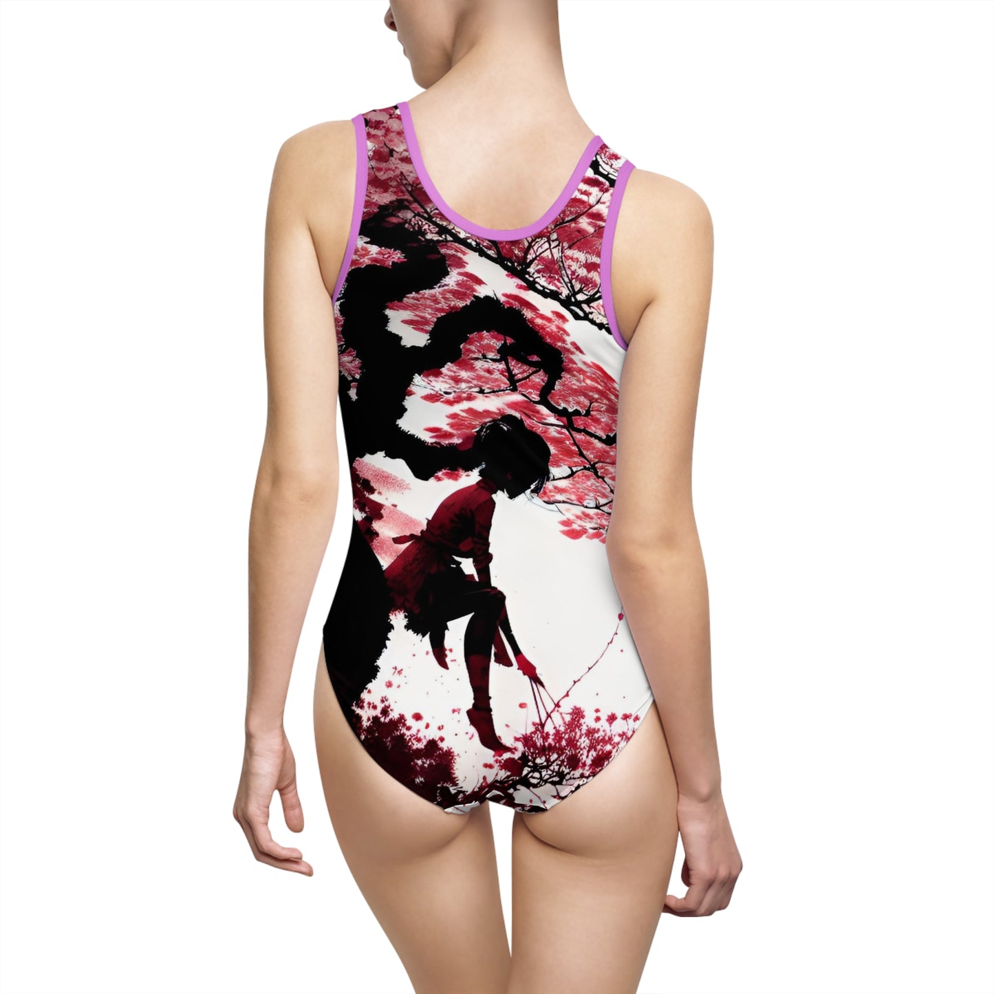 Cherry Blossom Girl Women's Classic One-Piece Swimsuit (AOP)