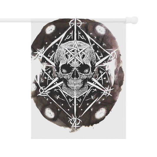 Pentagram Skull Garden & House Banner