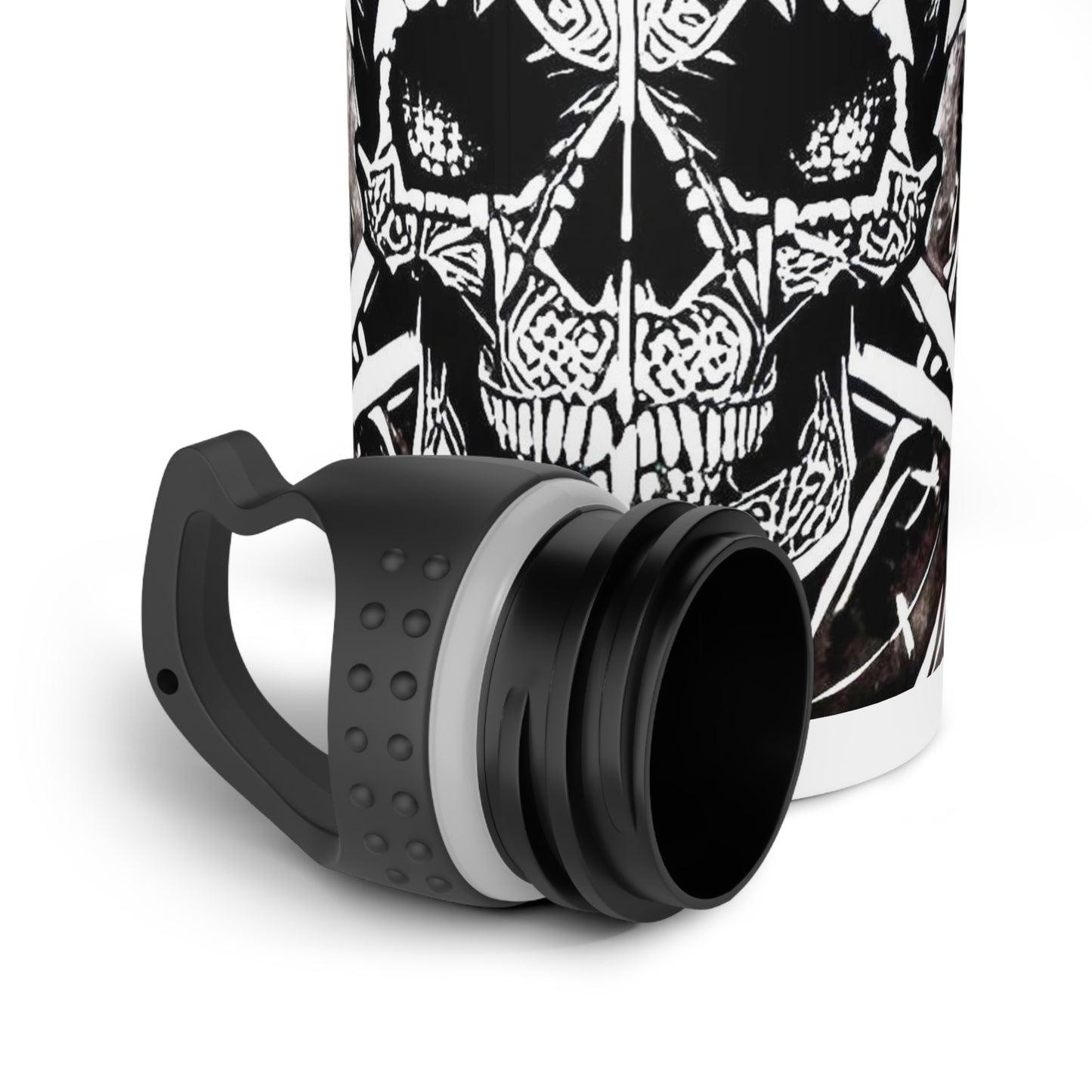 Pentagram Skull Stainless Steel Water Bottle