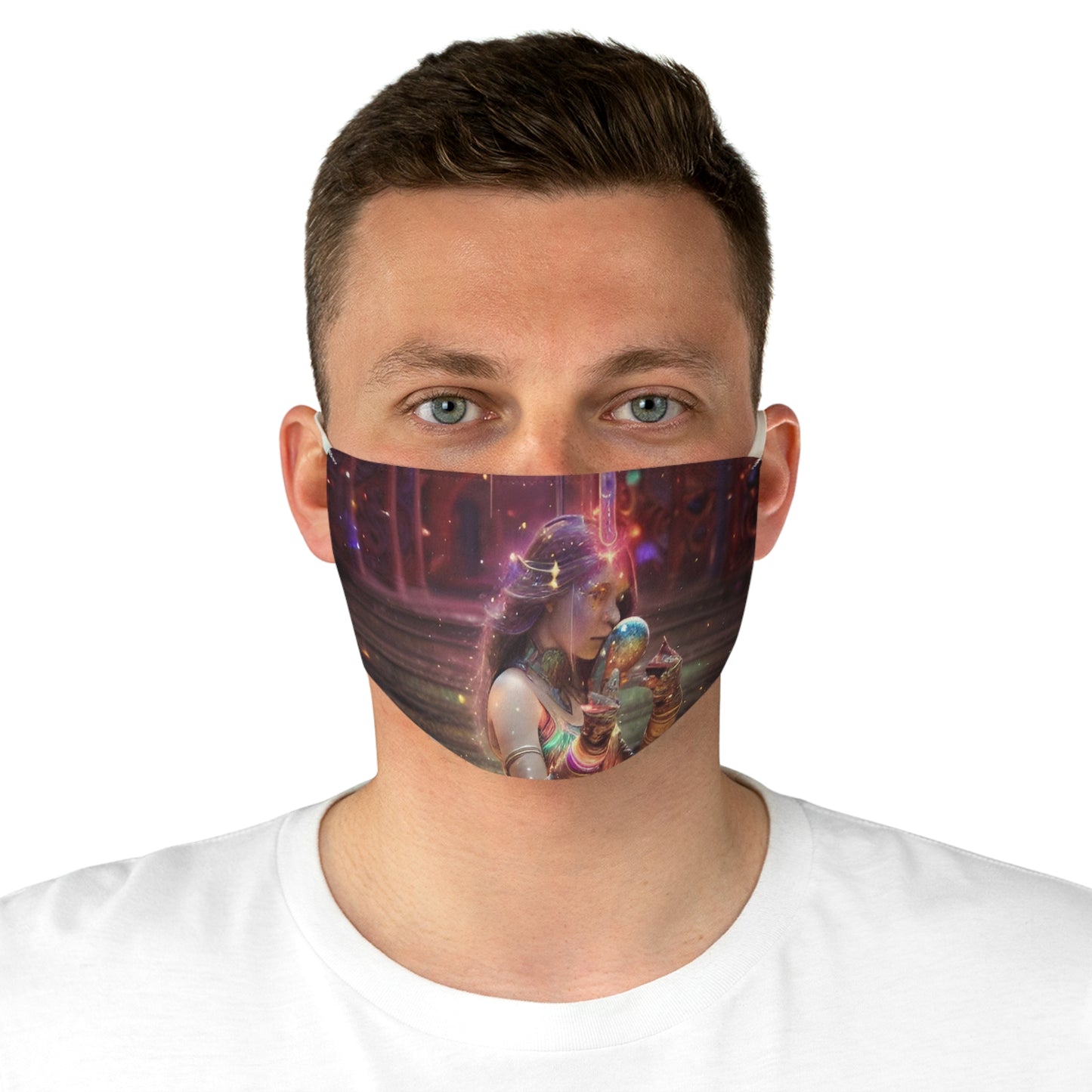 Alien lady Fabric Face Mask