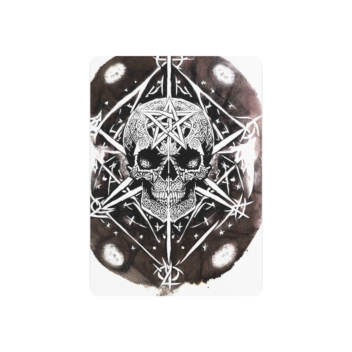 Pentagram Skull Metal Art Sign