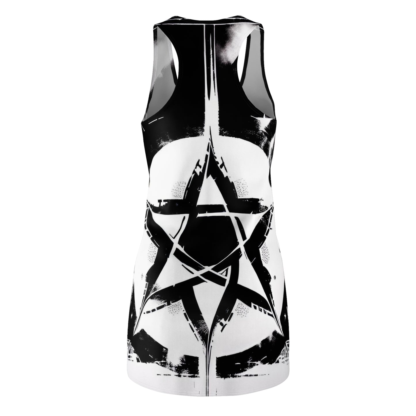 Star Runic Women's Cut & Sew Racerback Dress (AOP)