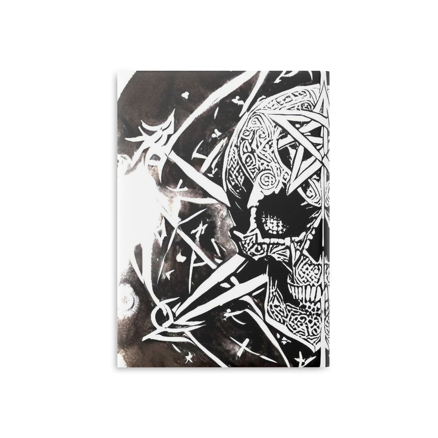 Pentagram Skull Hardcover Notebook with Puffy Covers