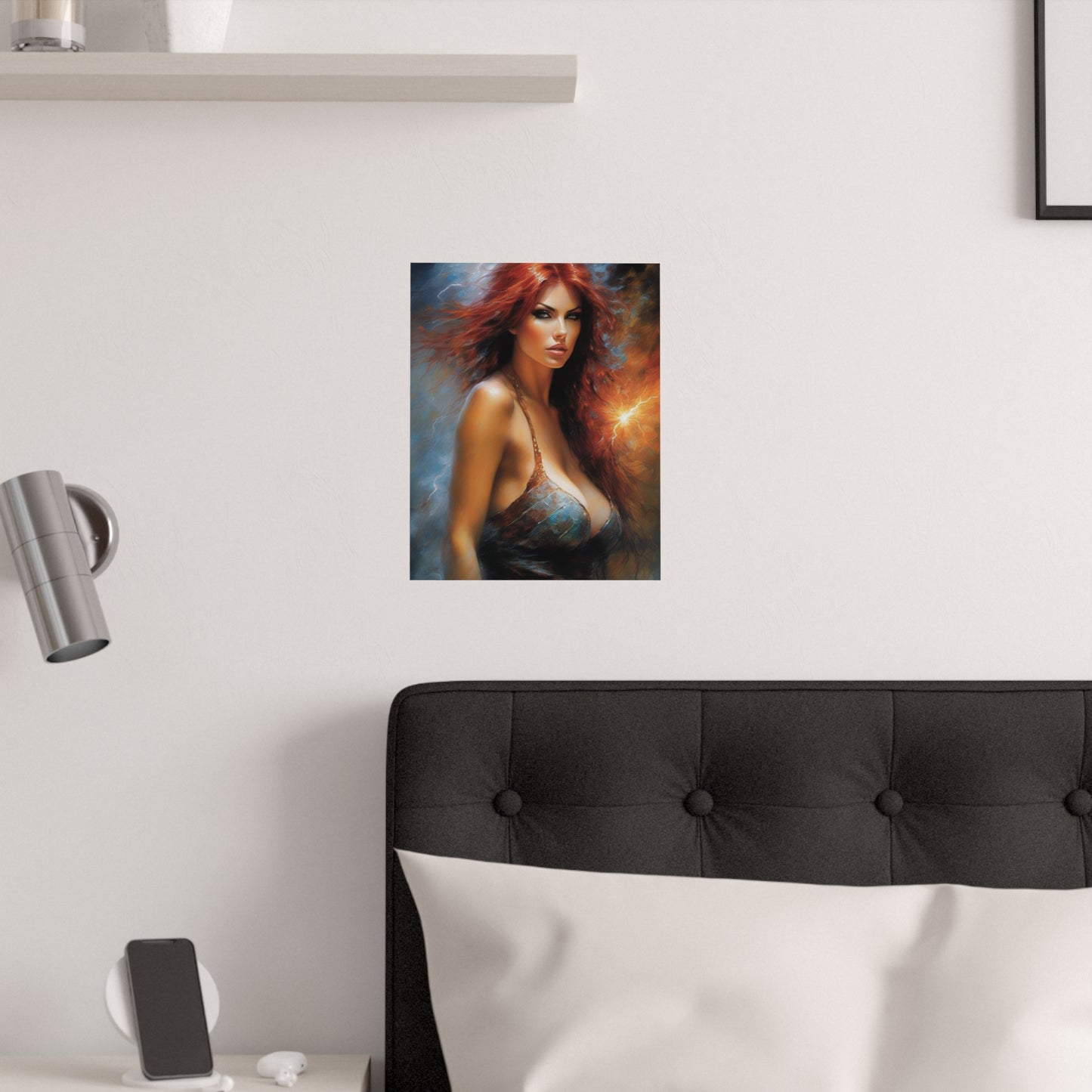 Redheaded firecracker Satin Posters (210gsm)