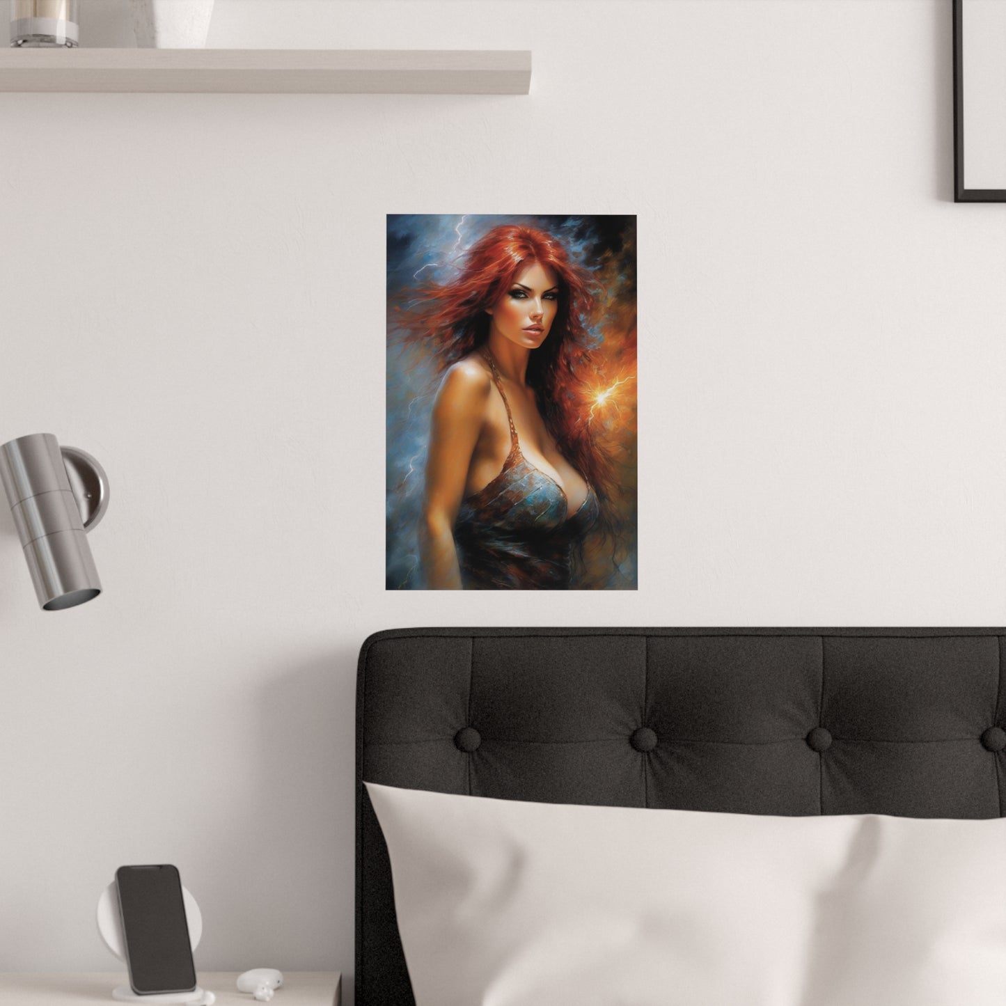 Redheaded firecracker Satin Posters (210gsm)