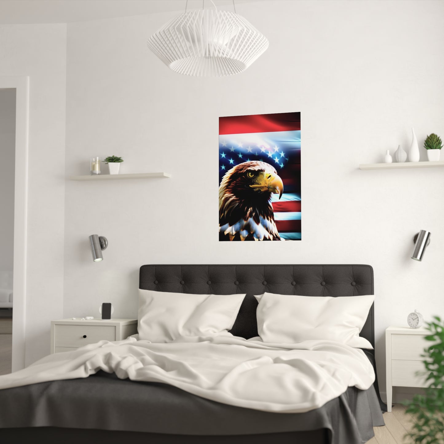 Eagle and Flag Satin Posters (210gsm)