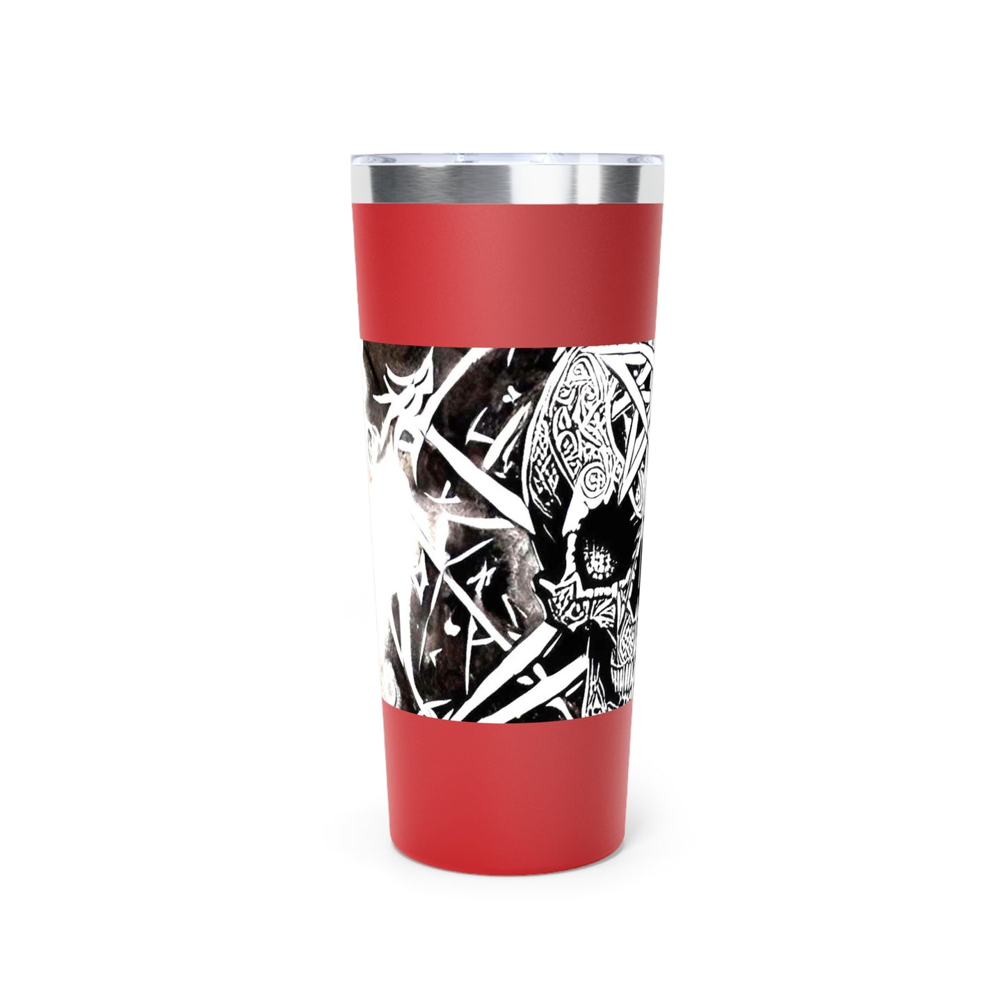 Pentagram Skull Copper Vacuum Insulated Tumbler, 22oz