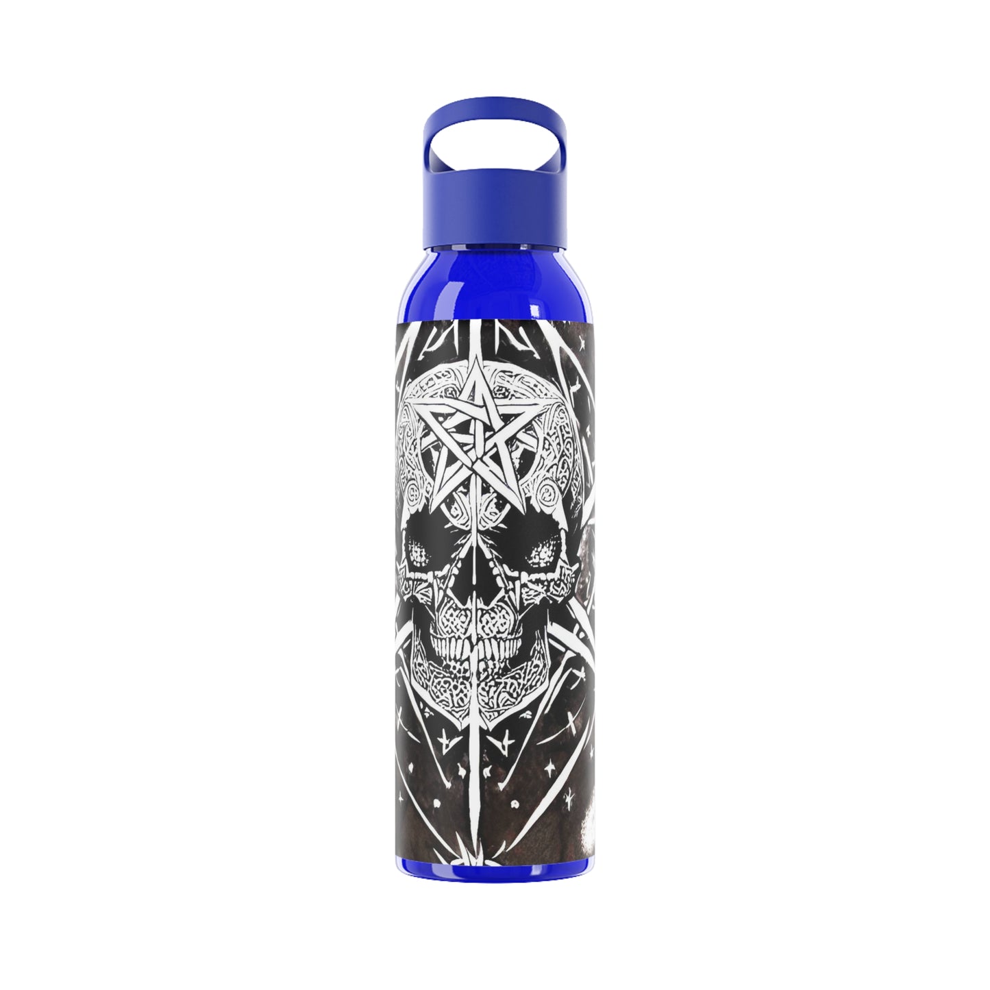 Pentagram Skull Sky Water Bottle