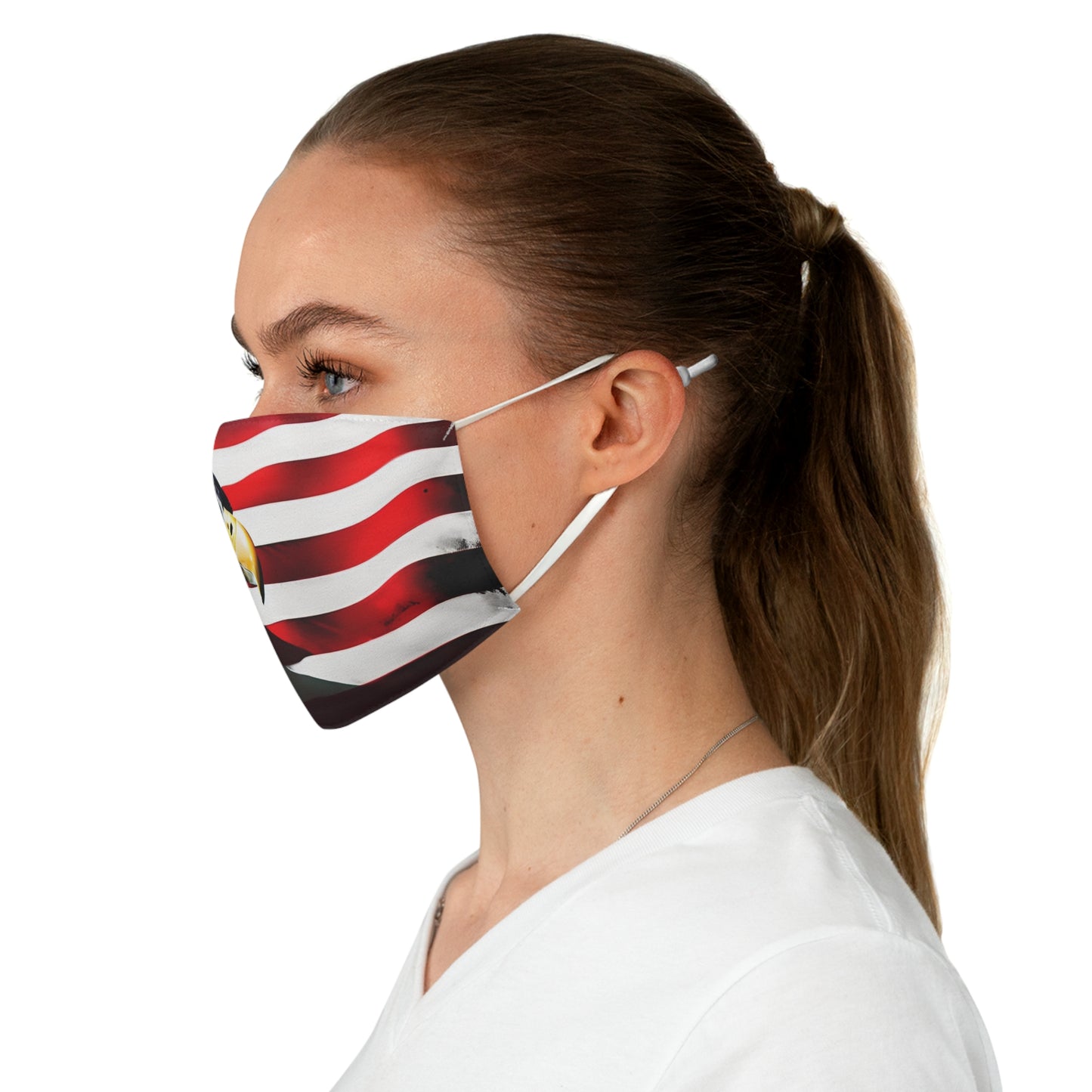 Eagle Flag Fabric Face Mask